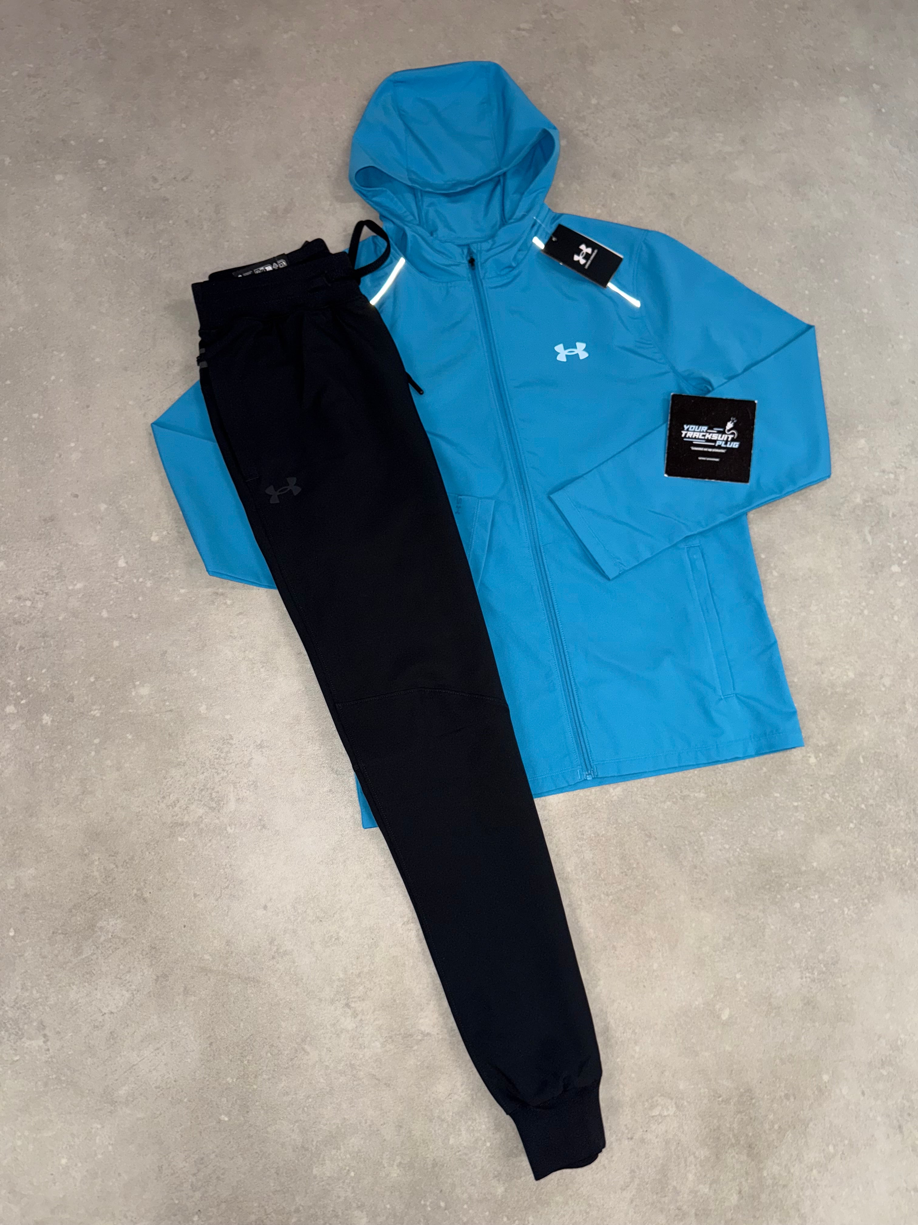UNDER ARMOUR TRACKSUIT // BLACK & BLUE