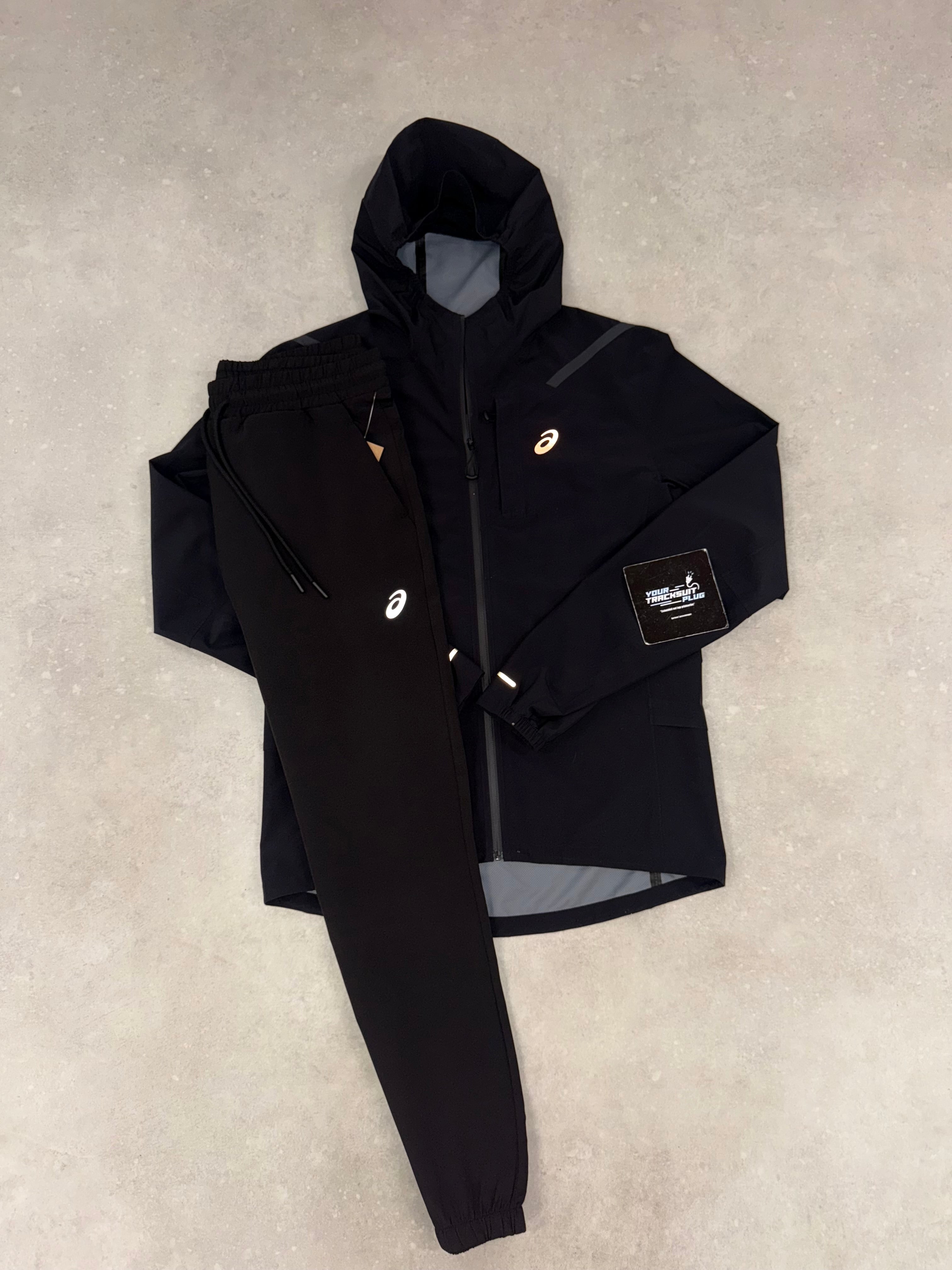 ASICS SOFT-SHELL TRACKSUIT BLACK // VERY EXCLUSIVE