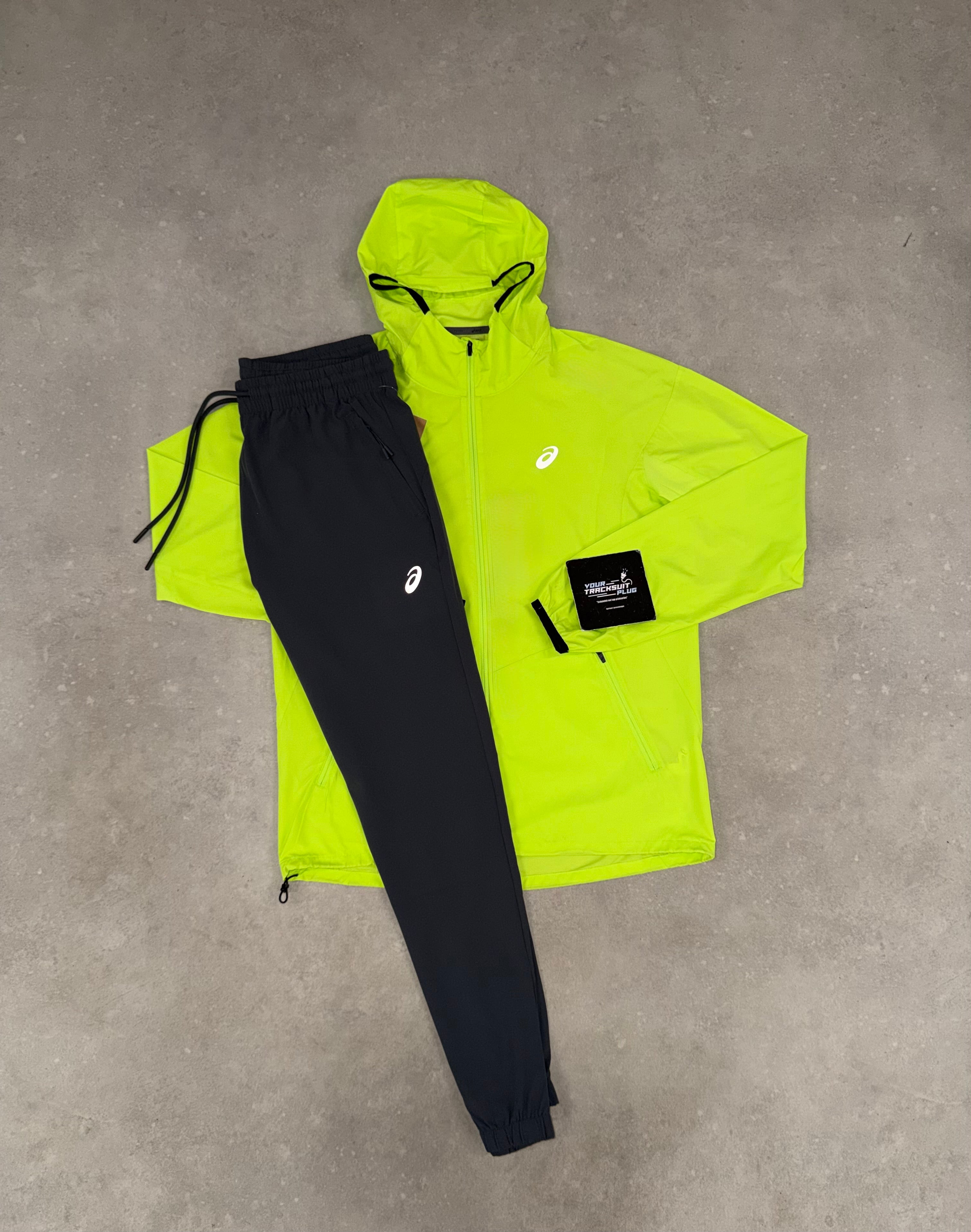ASICS LIME YELLOW~GREEN TRACKSUIT // VERY EXCLUSIVE