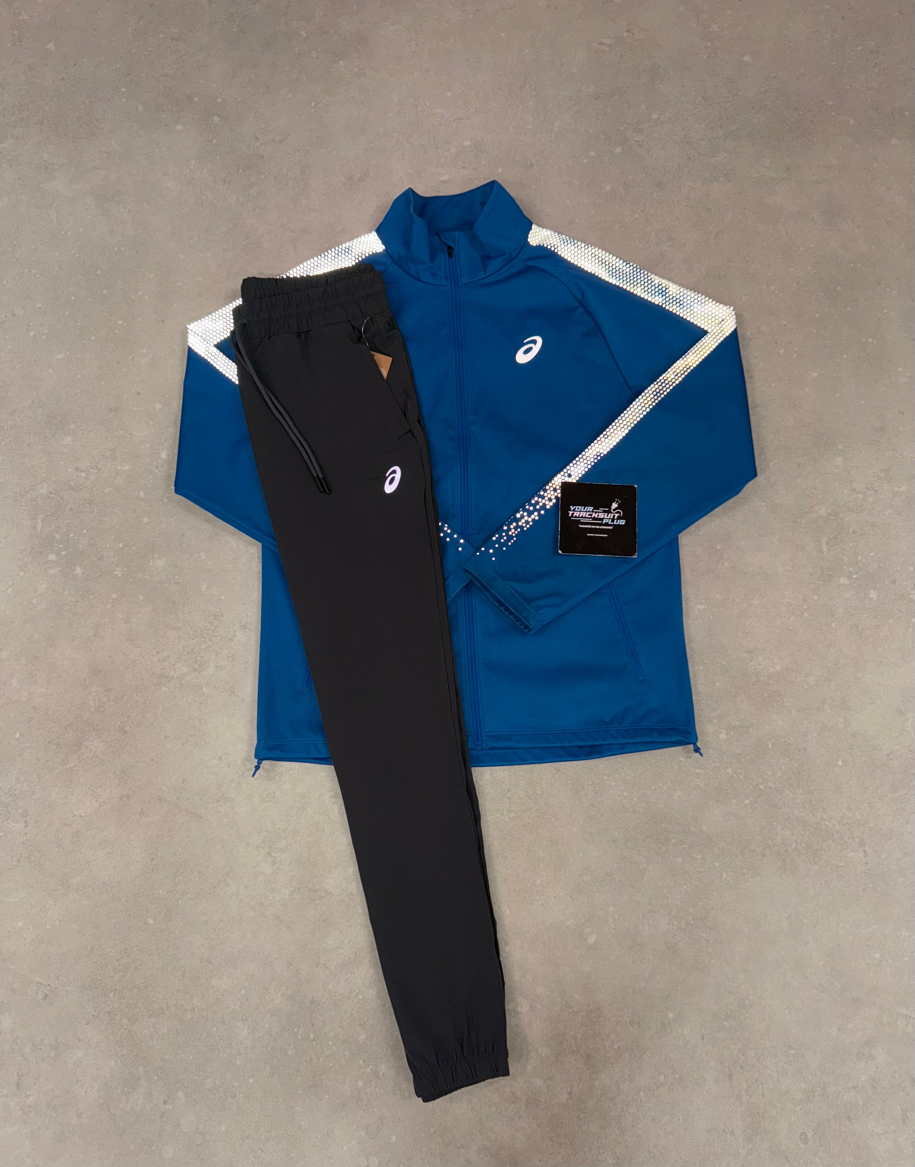 ASICS SOFT-SHELL TRACKSUIT BLUE & GREY // VERY EXCLUSIVE