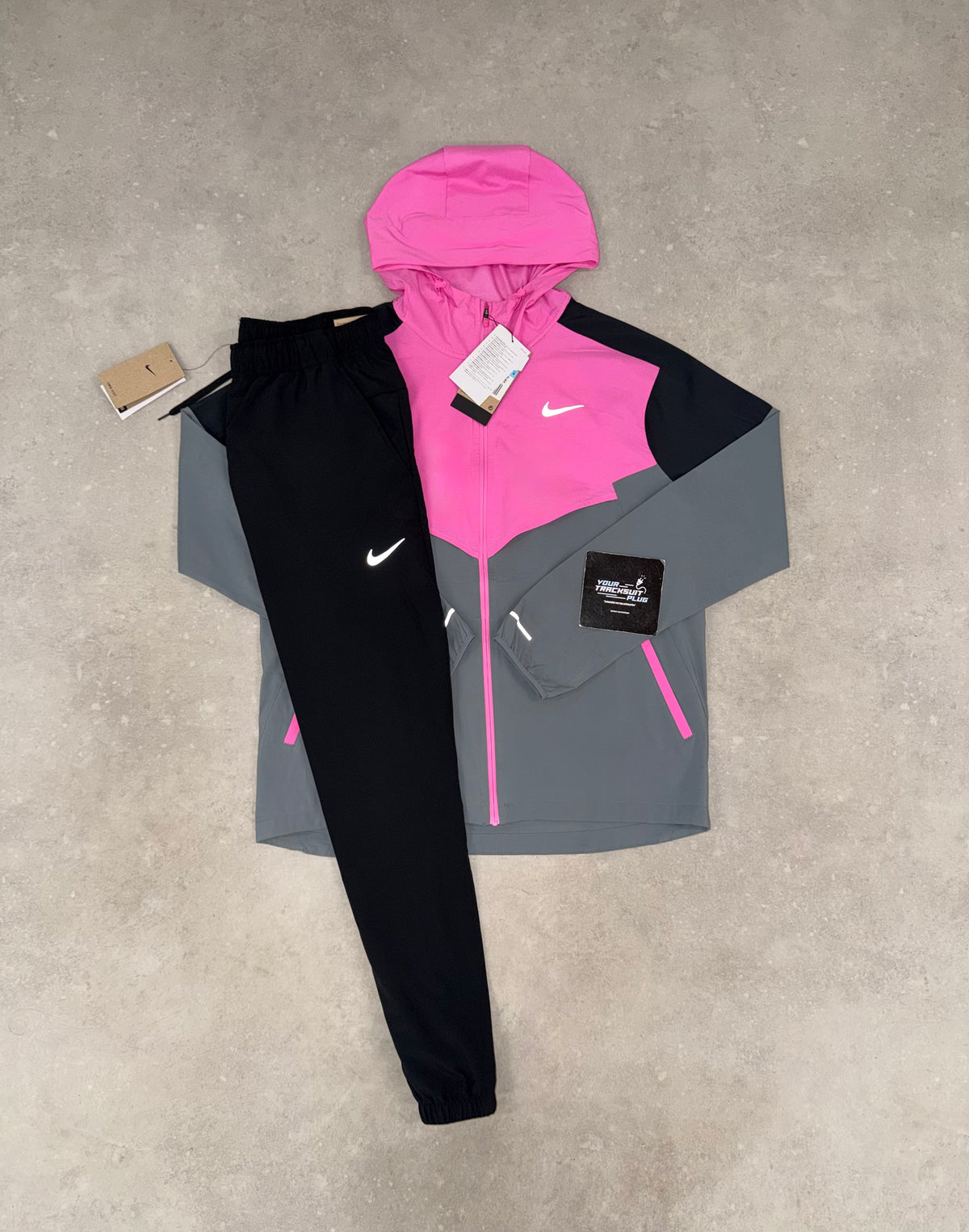 NIKE MILER TRACKSUIT PINK , GREY & BLACK // LIMITED EDITION