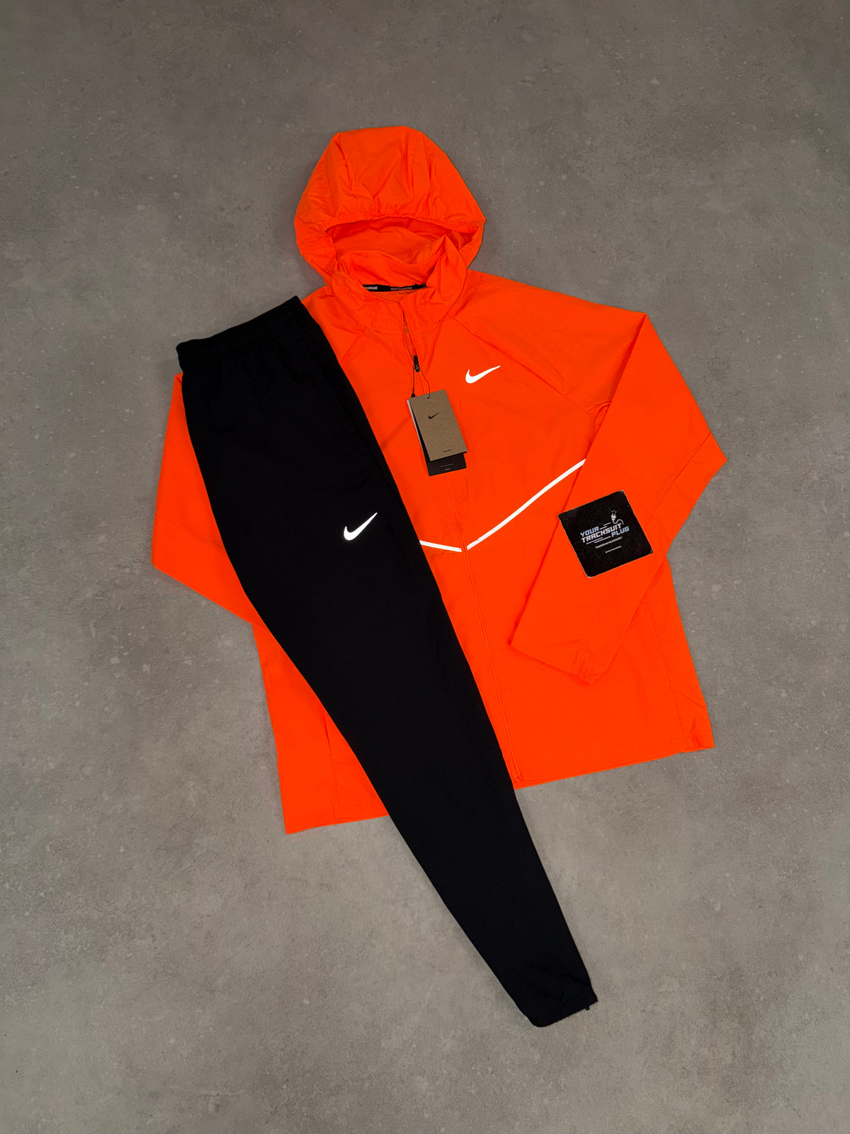 NIKE MILER ORANGE & BLACK TRACKSUIT // THE LATEST