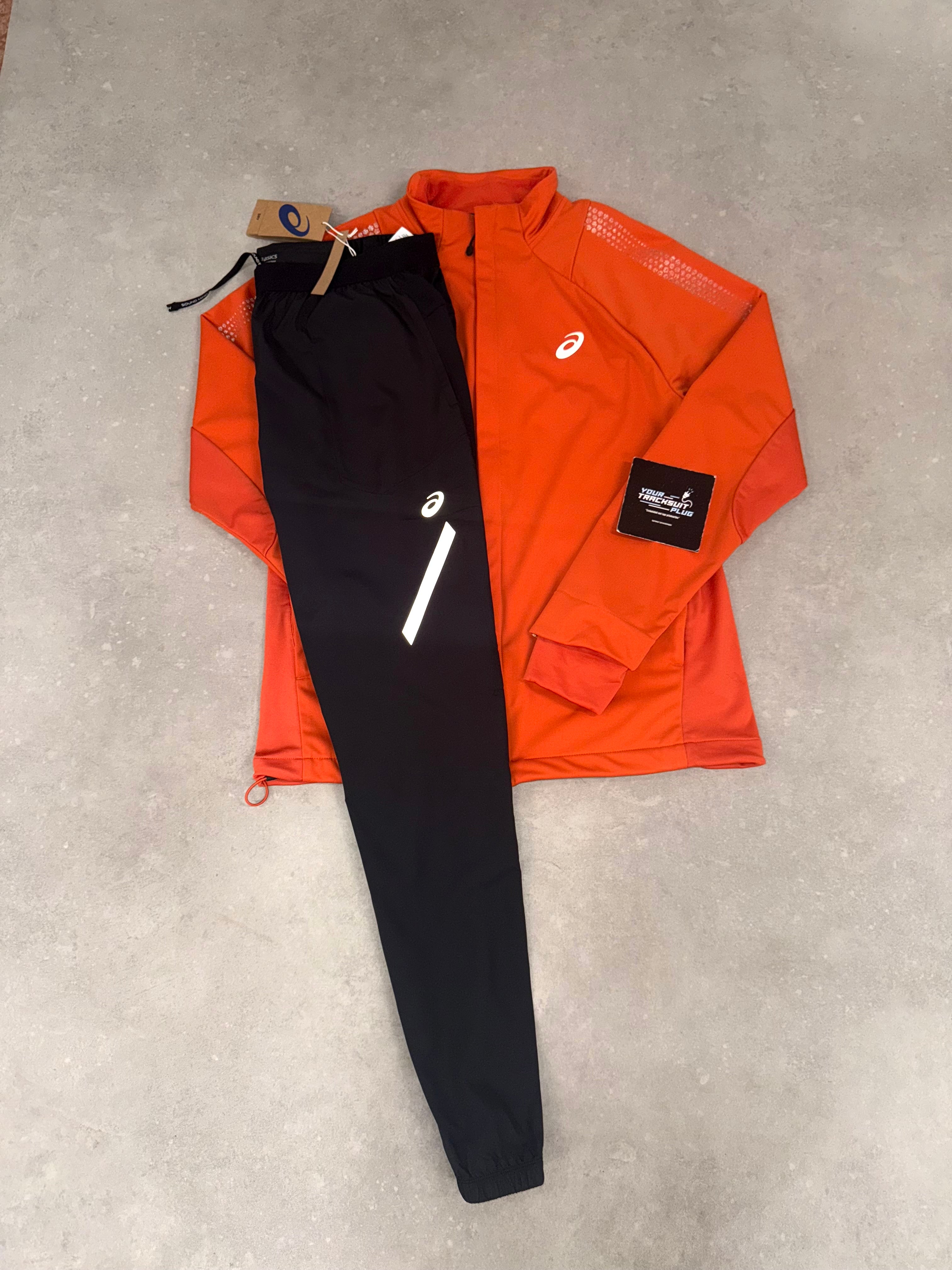ASICS ORANGE & BLACK LITE SHOW TRACKSUIT // VERY EXCLUSIVE