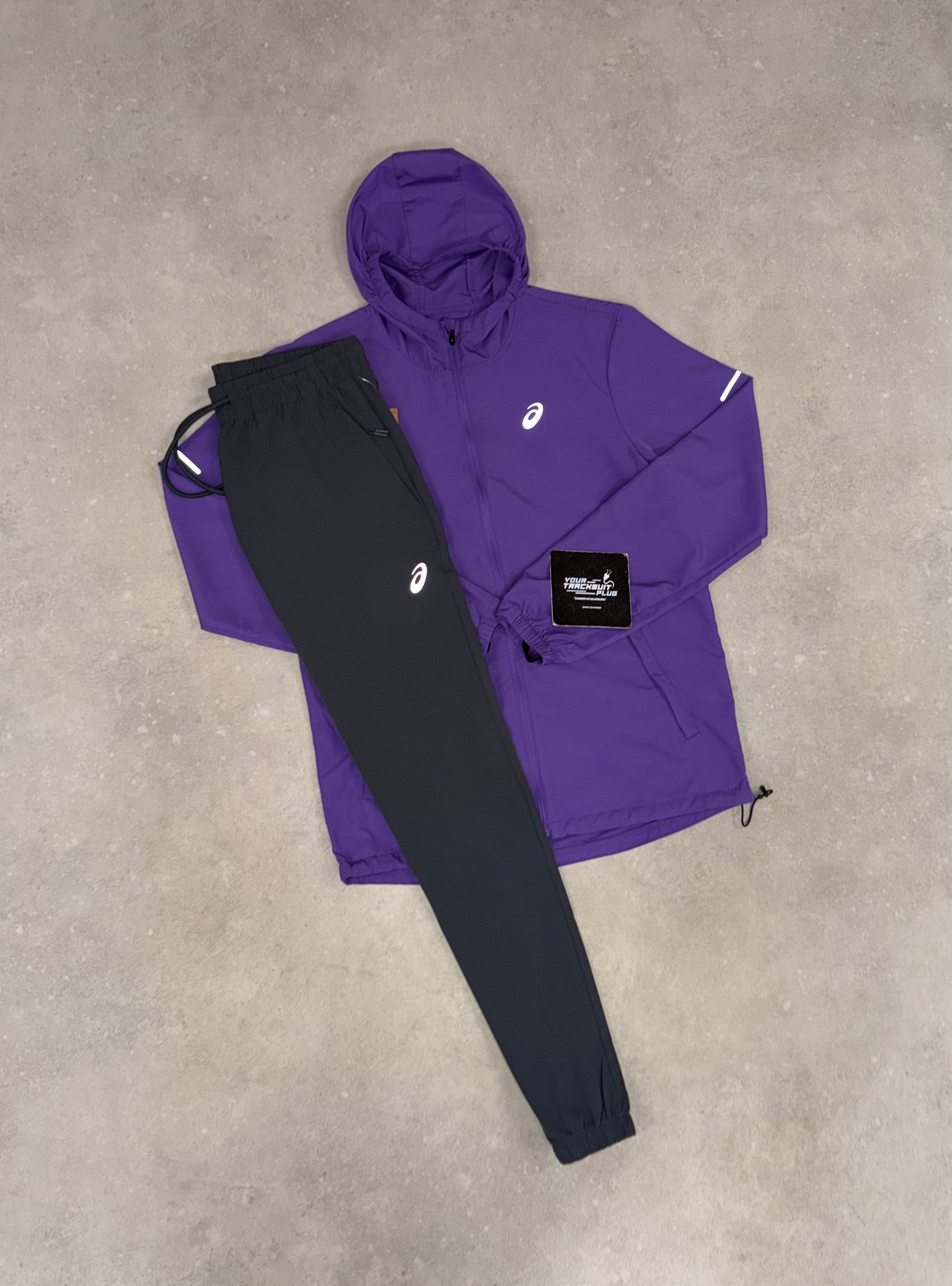 ASICS PURPLE & GREY TRACKSUIT // THE LATEST