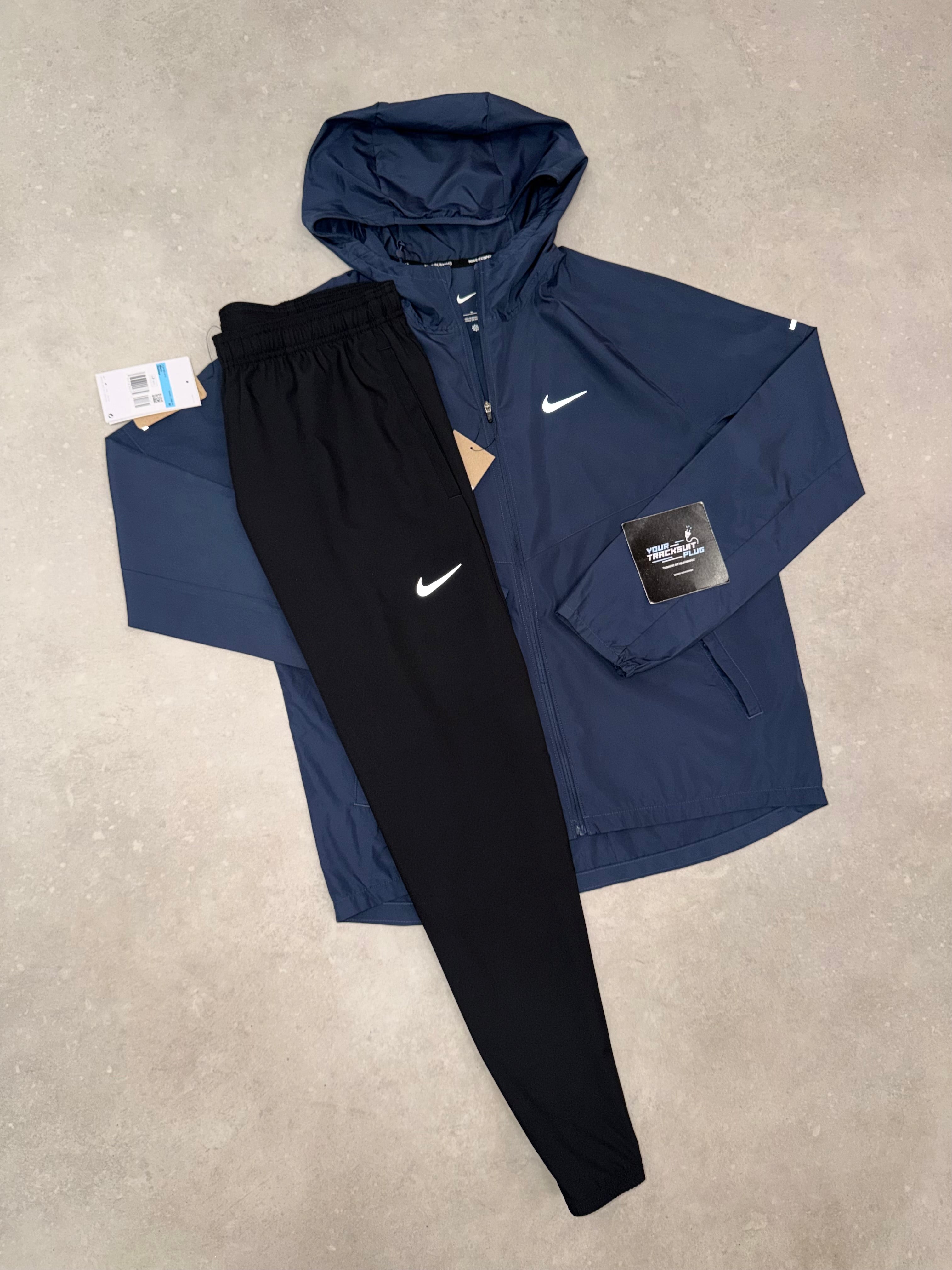 NIKE MILER NAVY BLUE & BLACK // TRACKSUIT