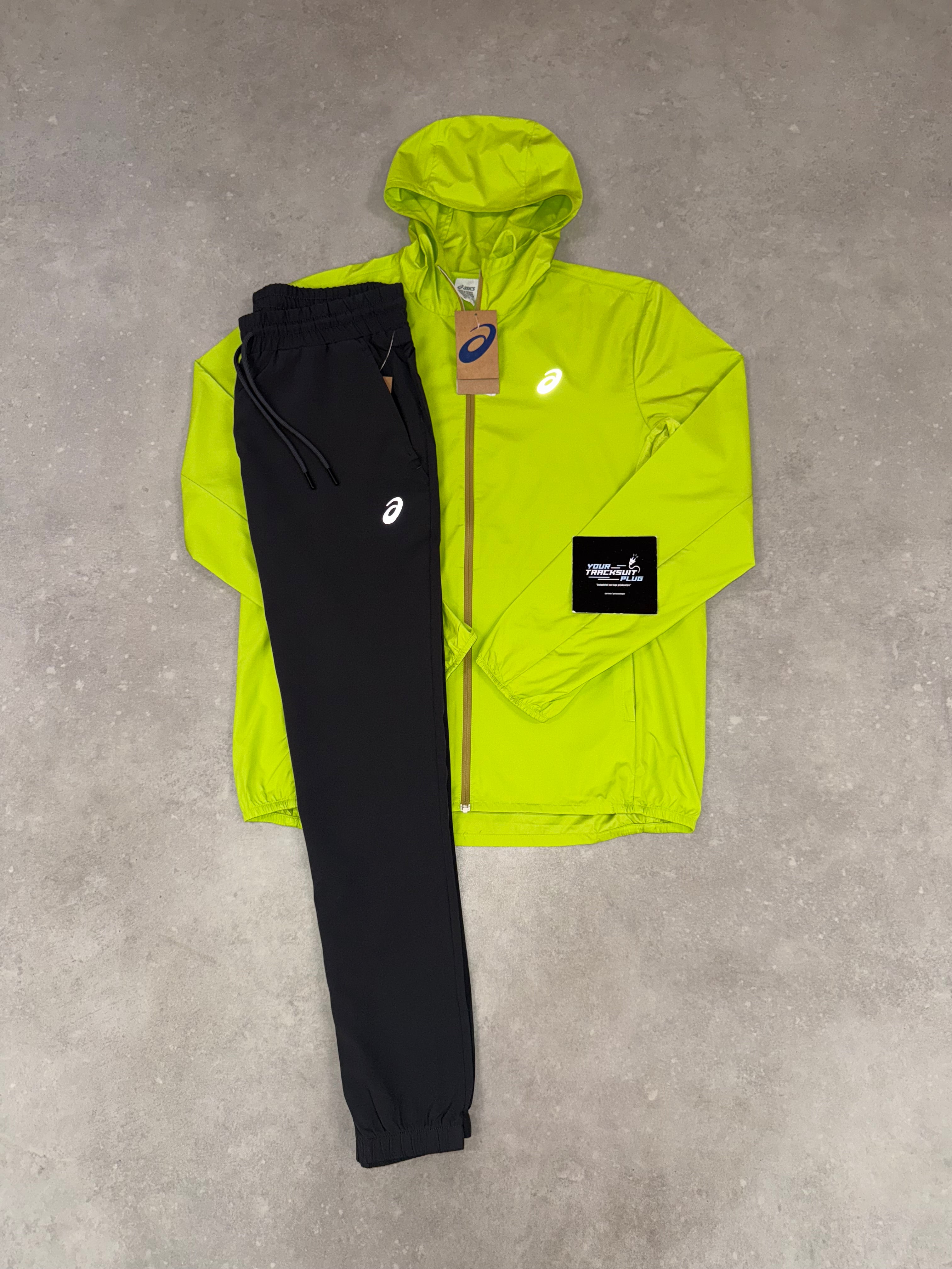 ASICS TRACKSUIT // LIME GREEN & GREY