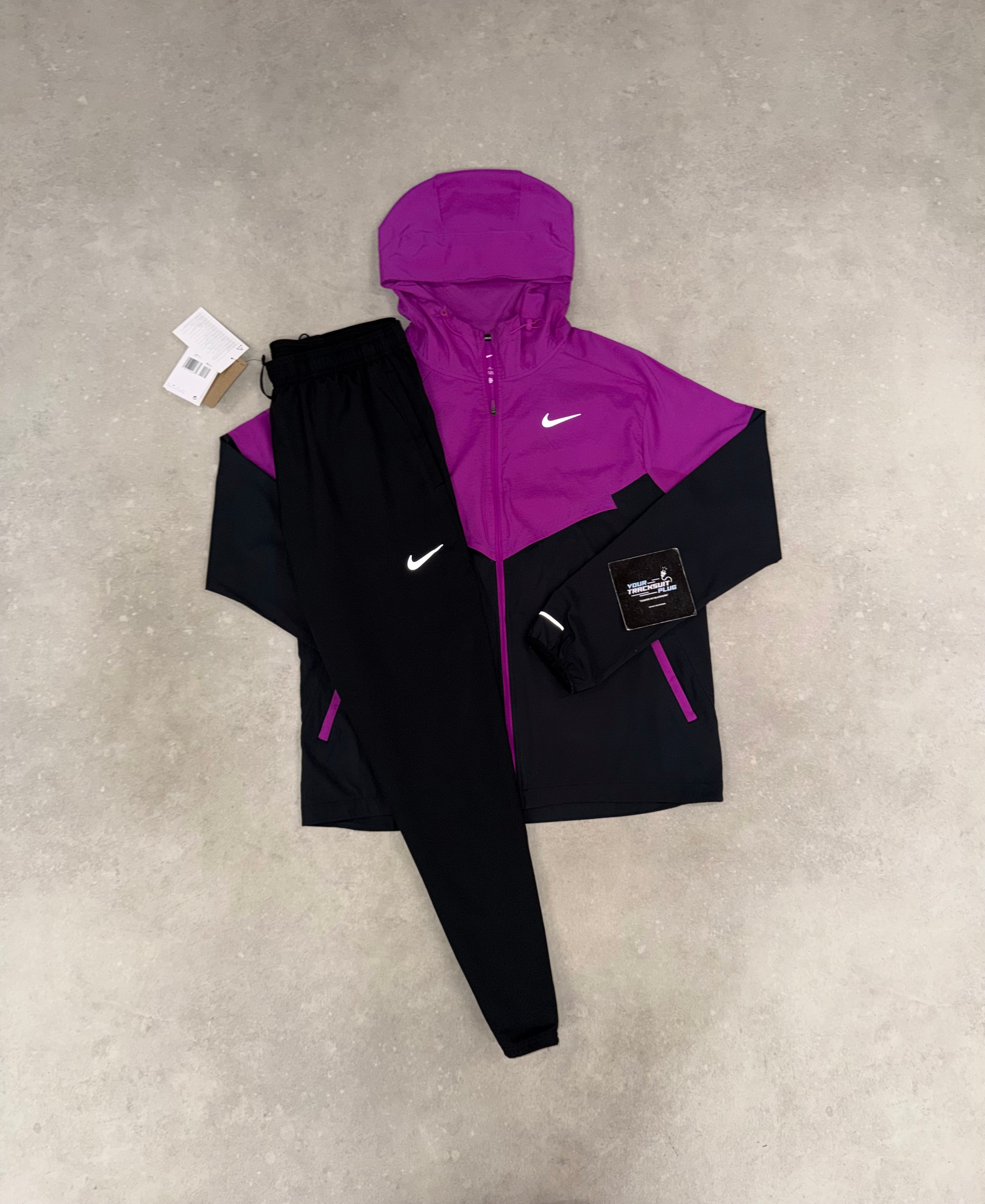 NIKE MILER TRACKSUIT PURPLE & BLACK // VERY EXCLUSIVE