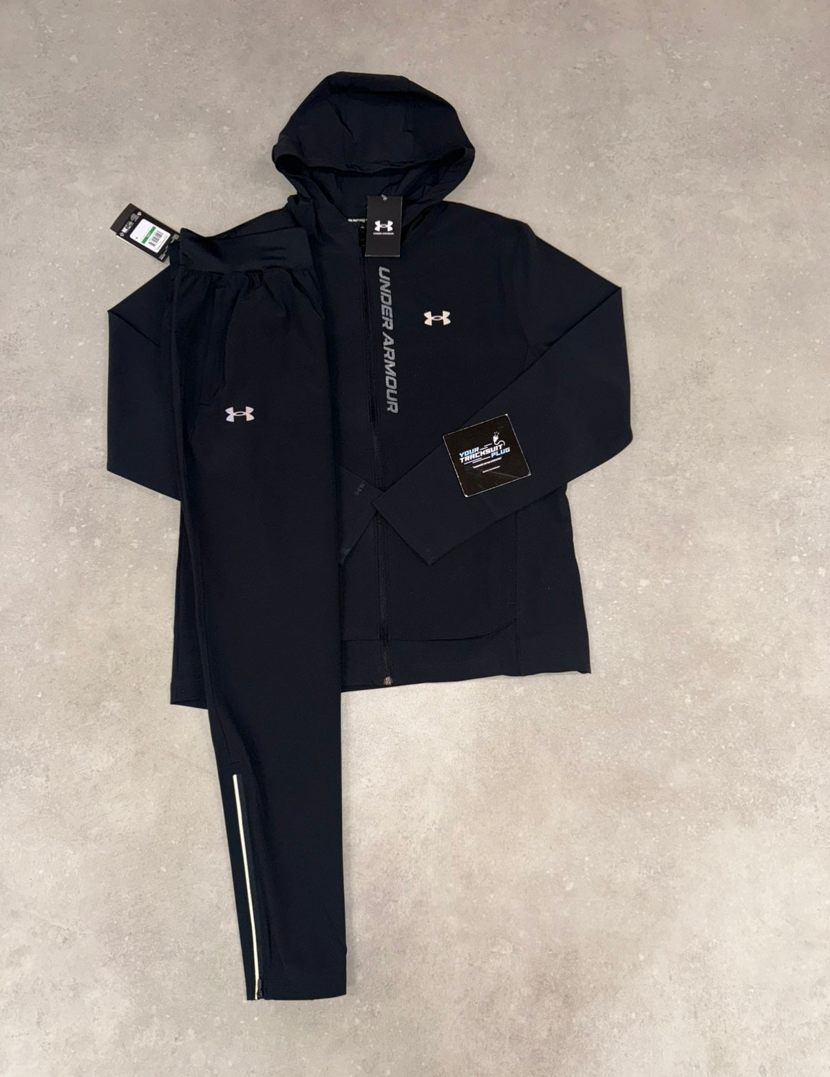 UNDER ARMOUR TRACKSUIT BLACK ON BLACK