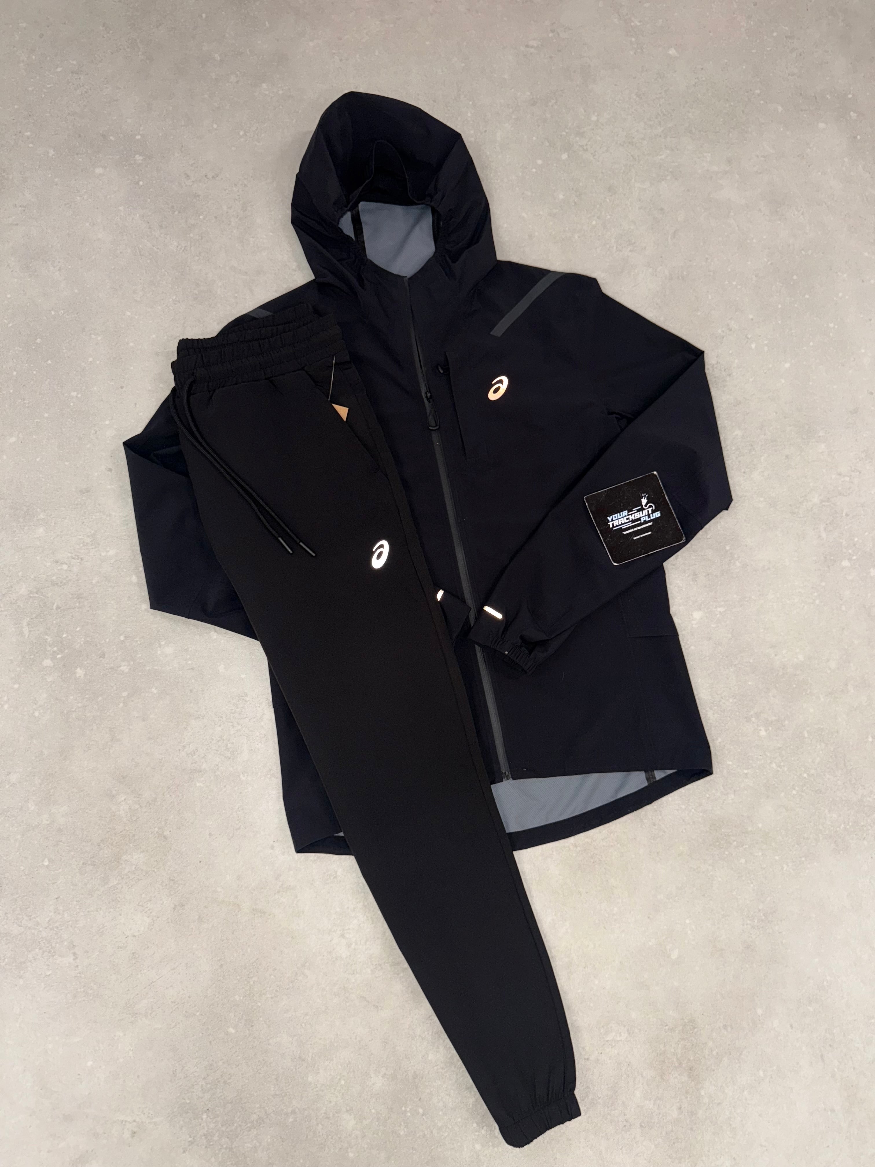 ASICS SOFT-SHELL TRACKSUIT BLACK // VERY EXCLUSIVE