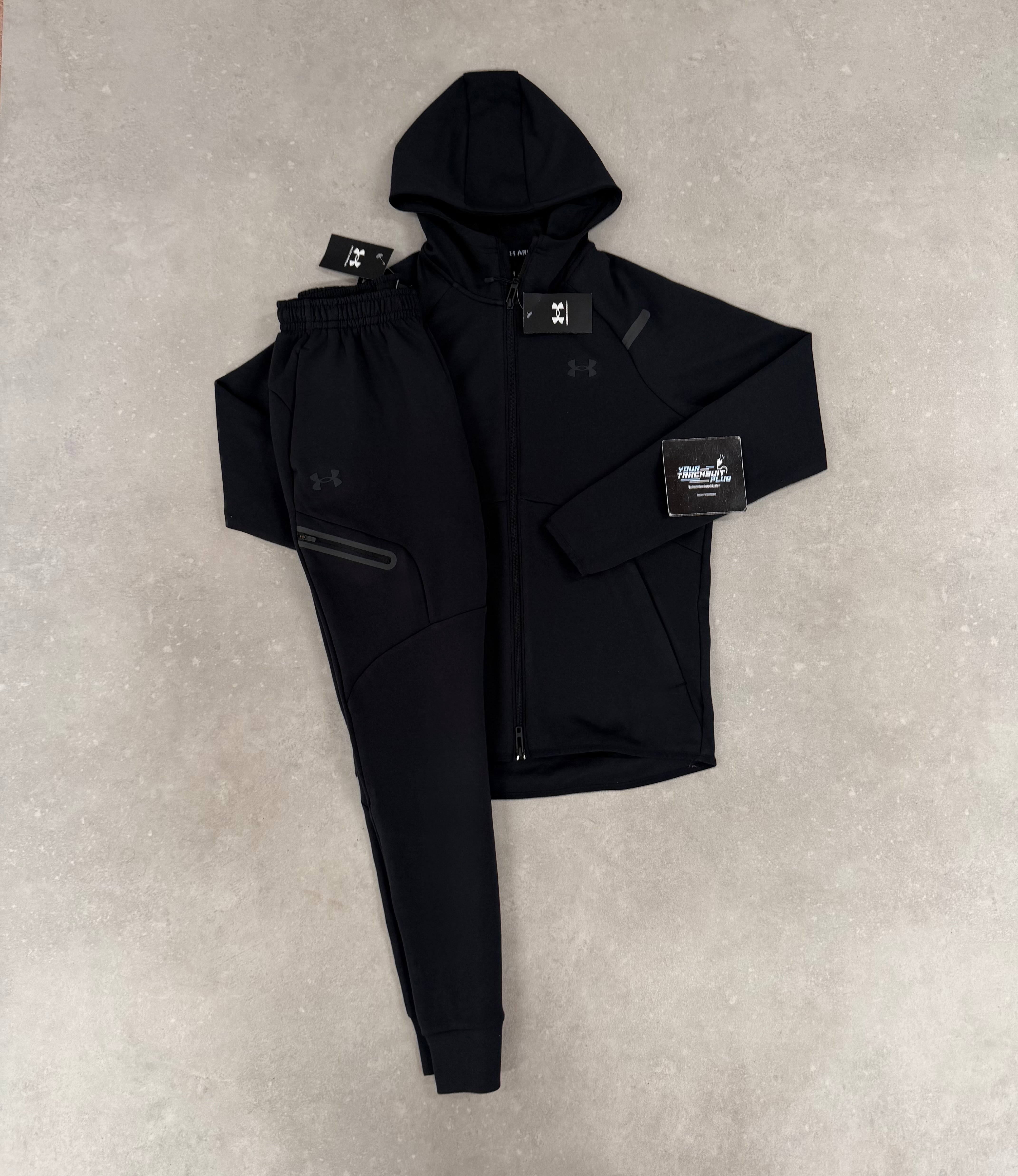 UNDER ARMOUR TECH TRACKSUIT BLACK