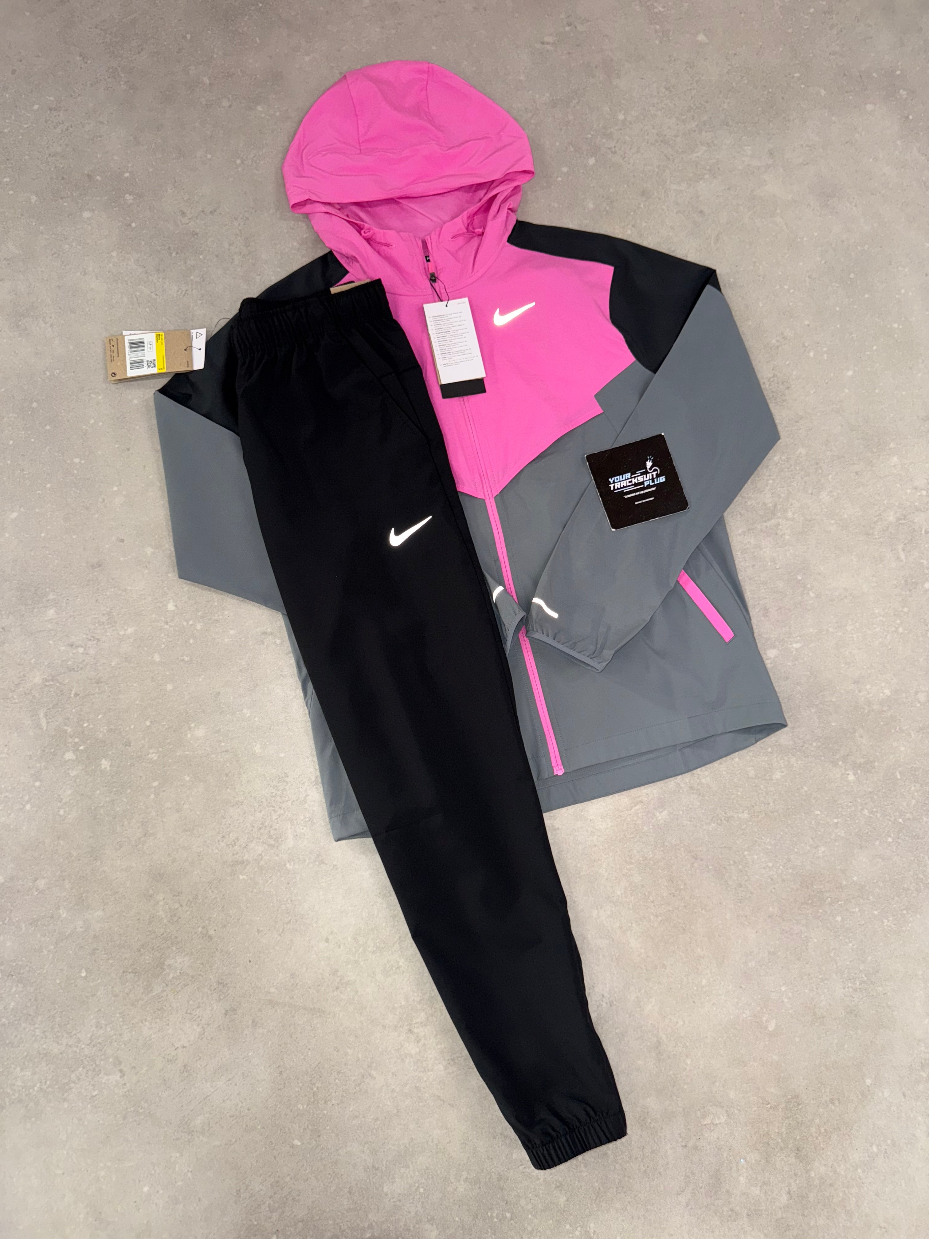 NIKE MILER TRACKSUIT // PINK & BLACK