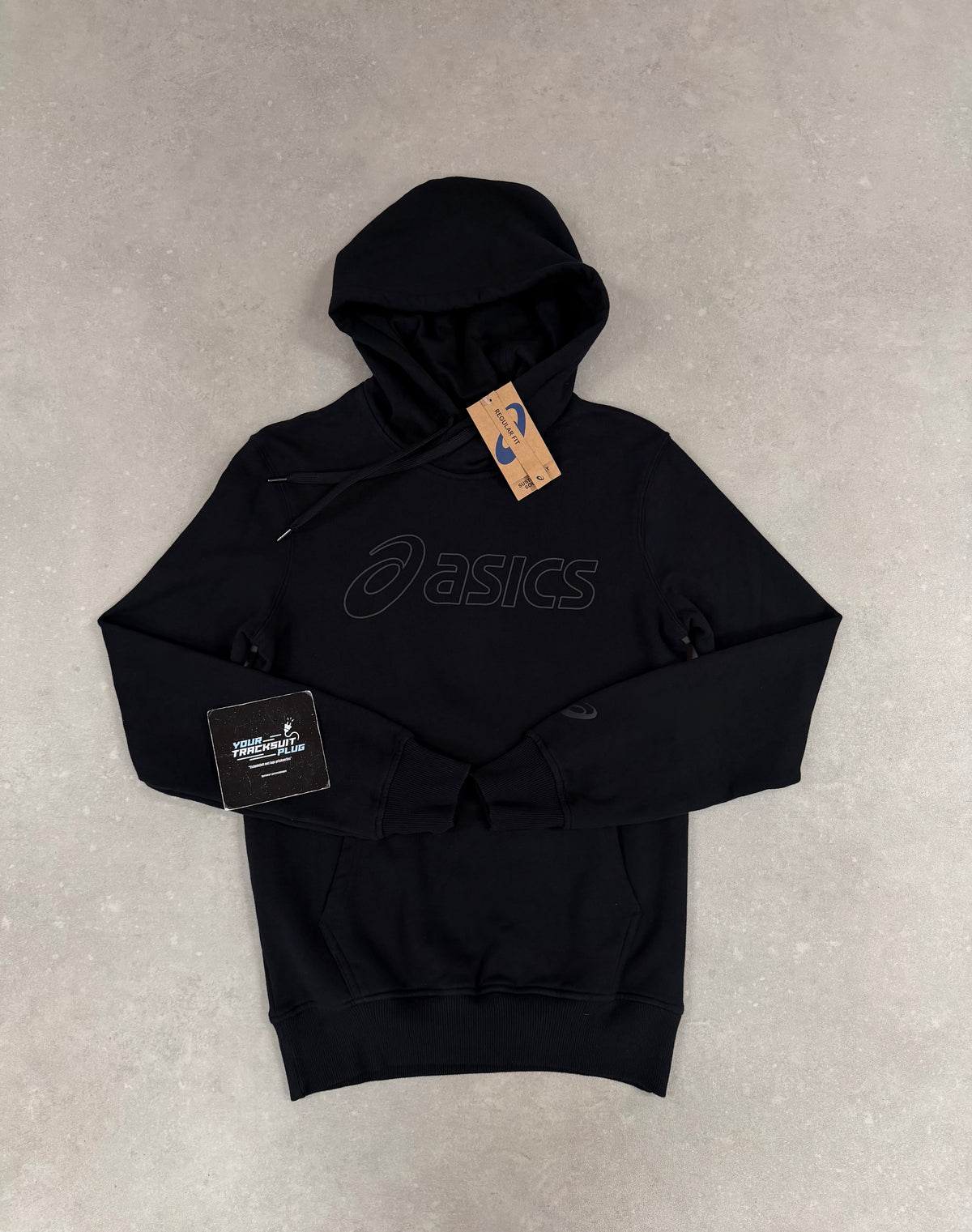 ASICS HOODY FLEECE TRACKSUIT BLACK