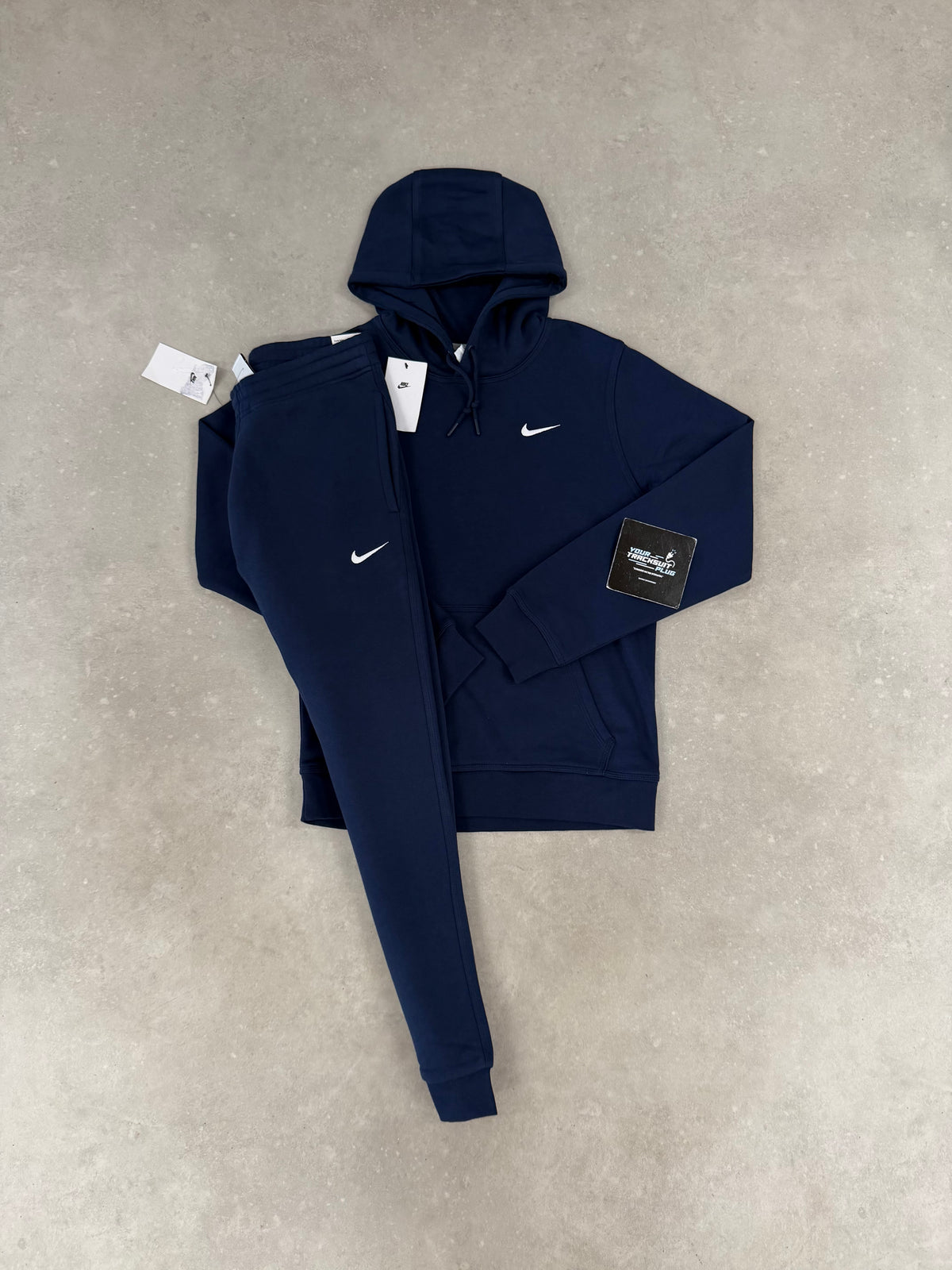 NIKE FLEECE HOODY TRACKSUIT BLUE
