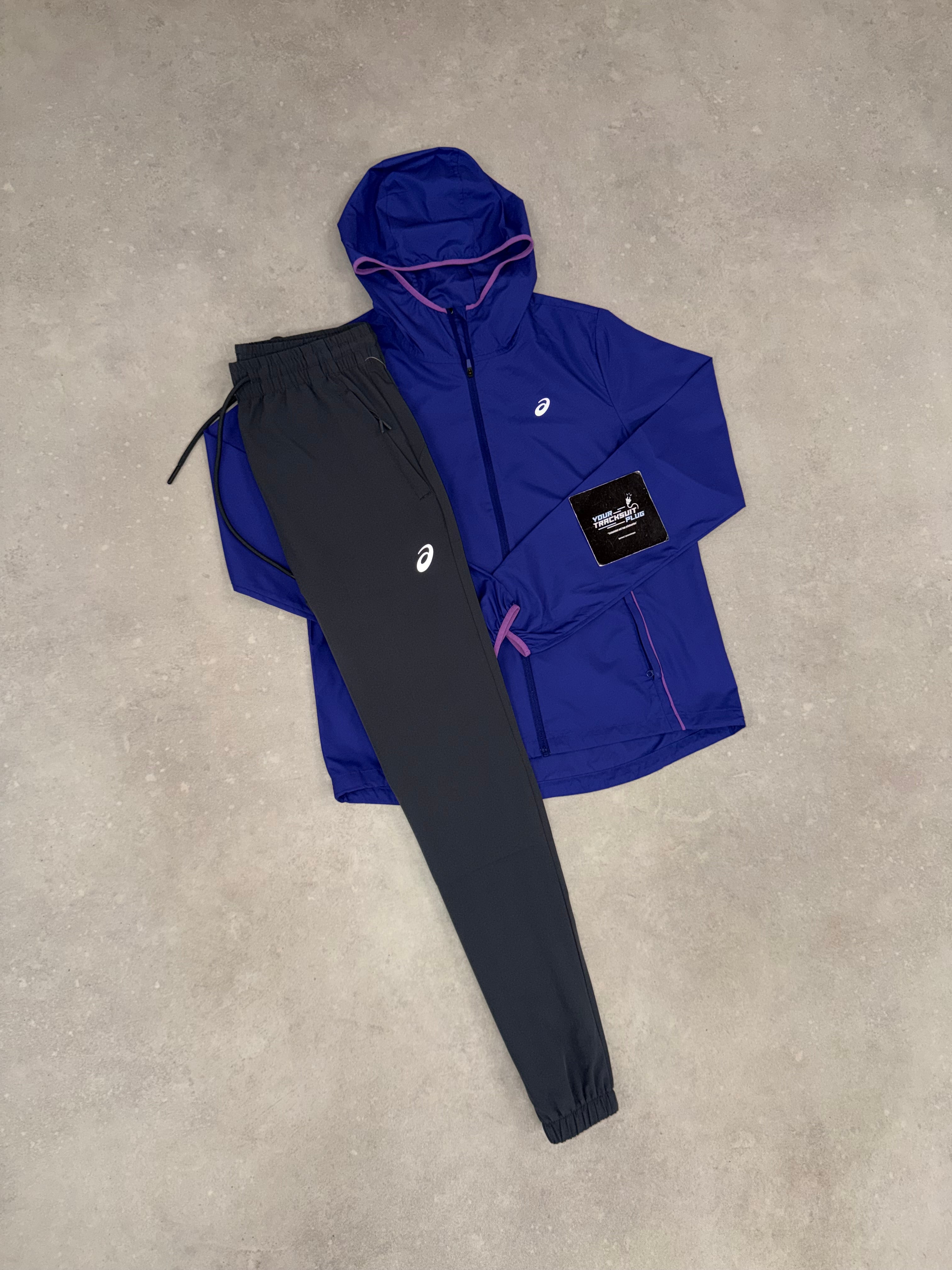 ASICS PURPLE & GREY TRACKSUIT // VERY EXCLUSIVE
