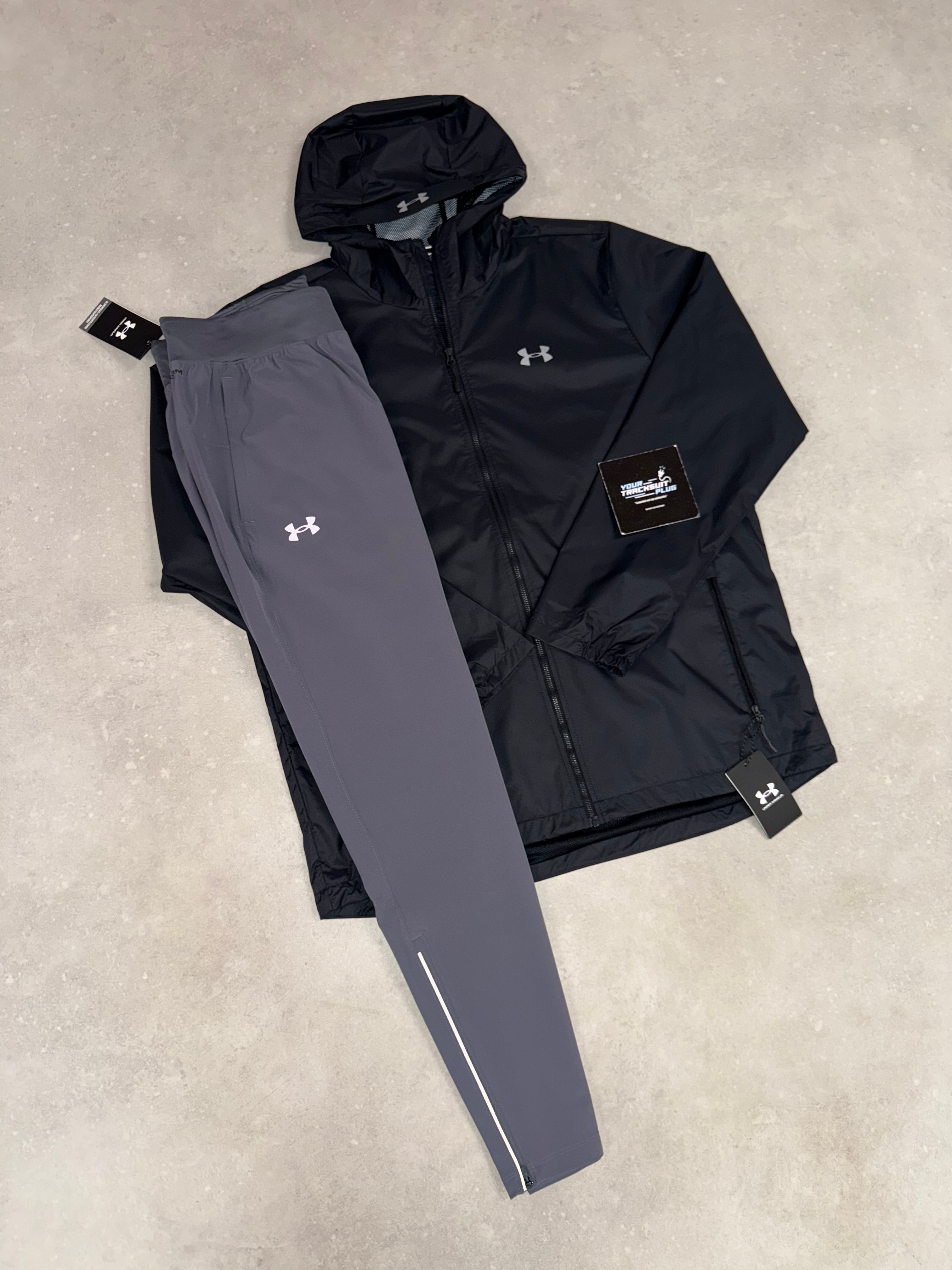 UNDER ARMOUR TRACKSUIT // BLACK & GREY