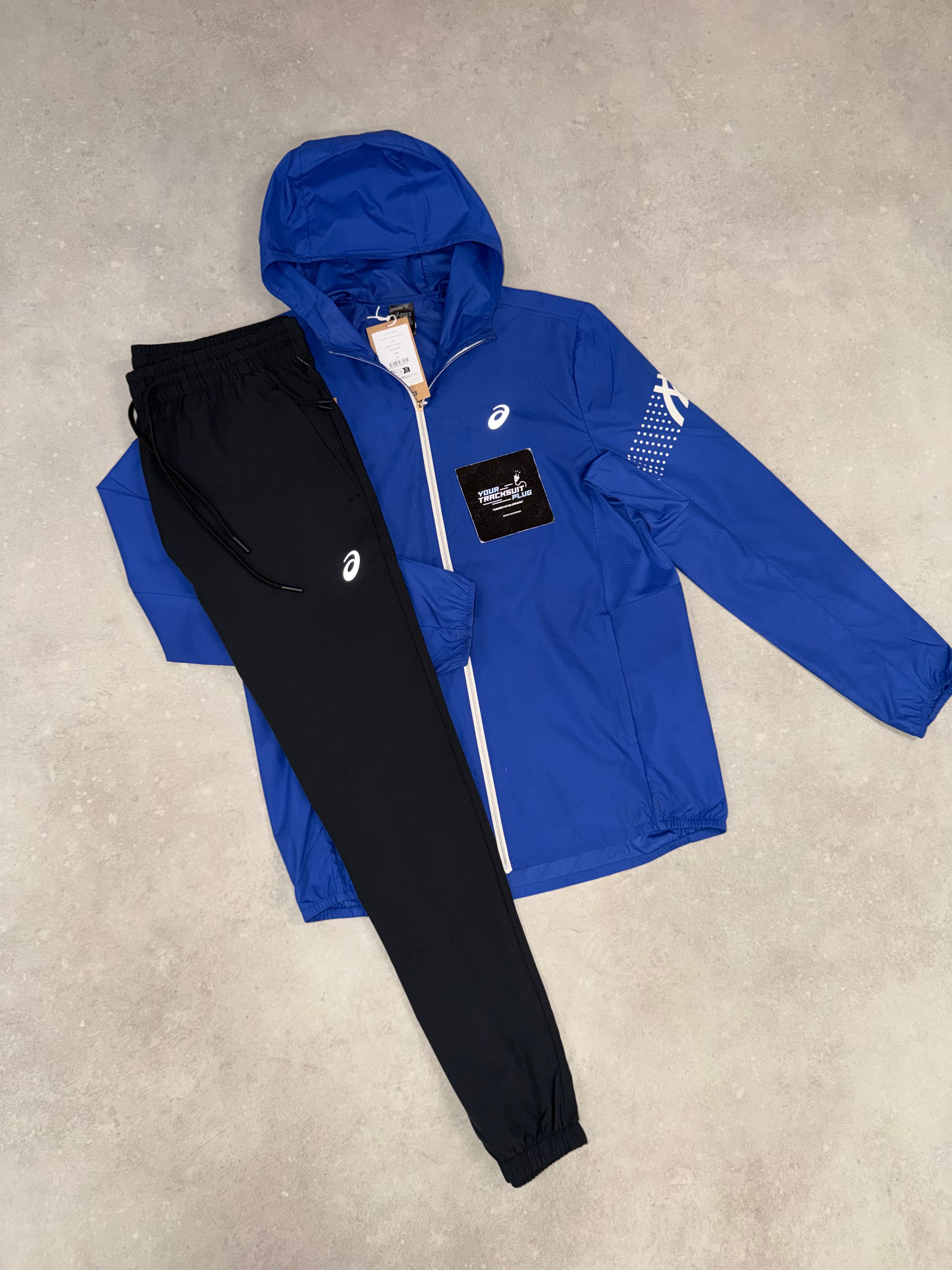 ASICS TRACKSUIT BLUE & BLACK