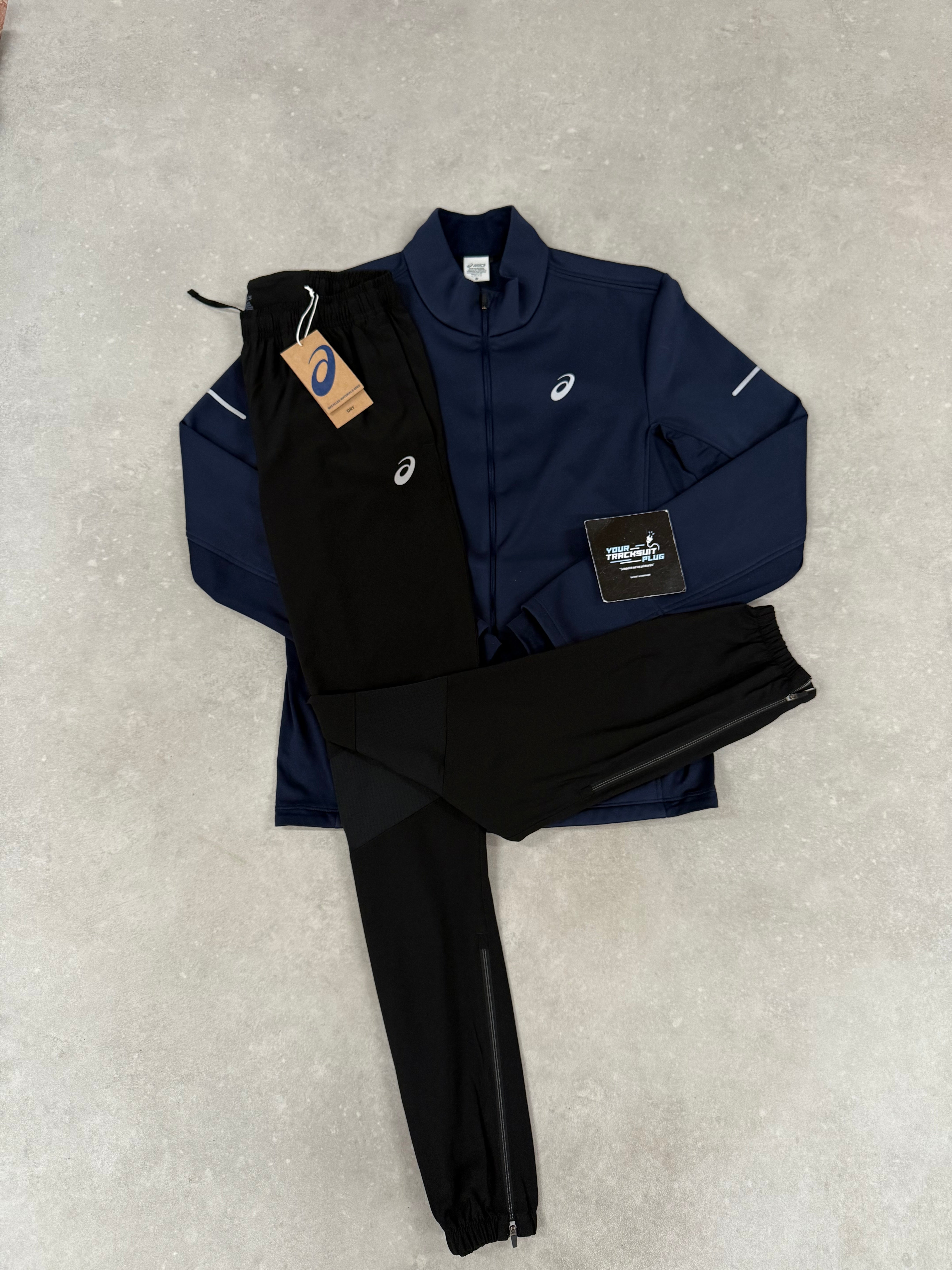 ASICS BLUE & BLACK SOFT-SHELL TRACKSUIT // LIMITED EDITION