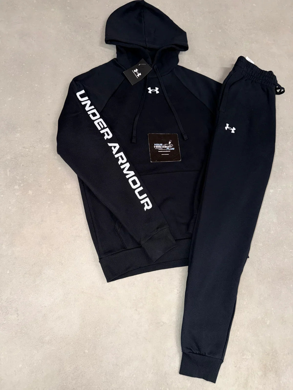 UNDER ARMOUR TRACKSUIT BLACK & WHITE