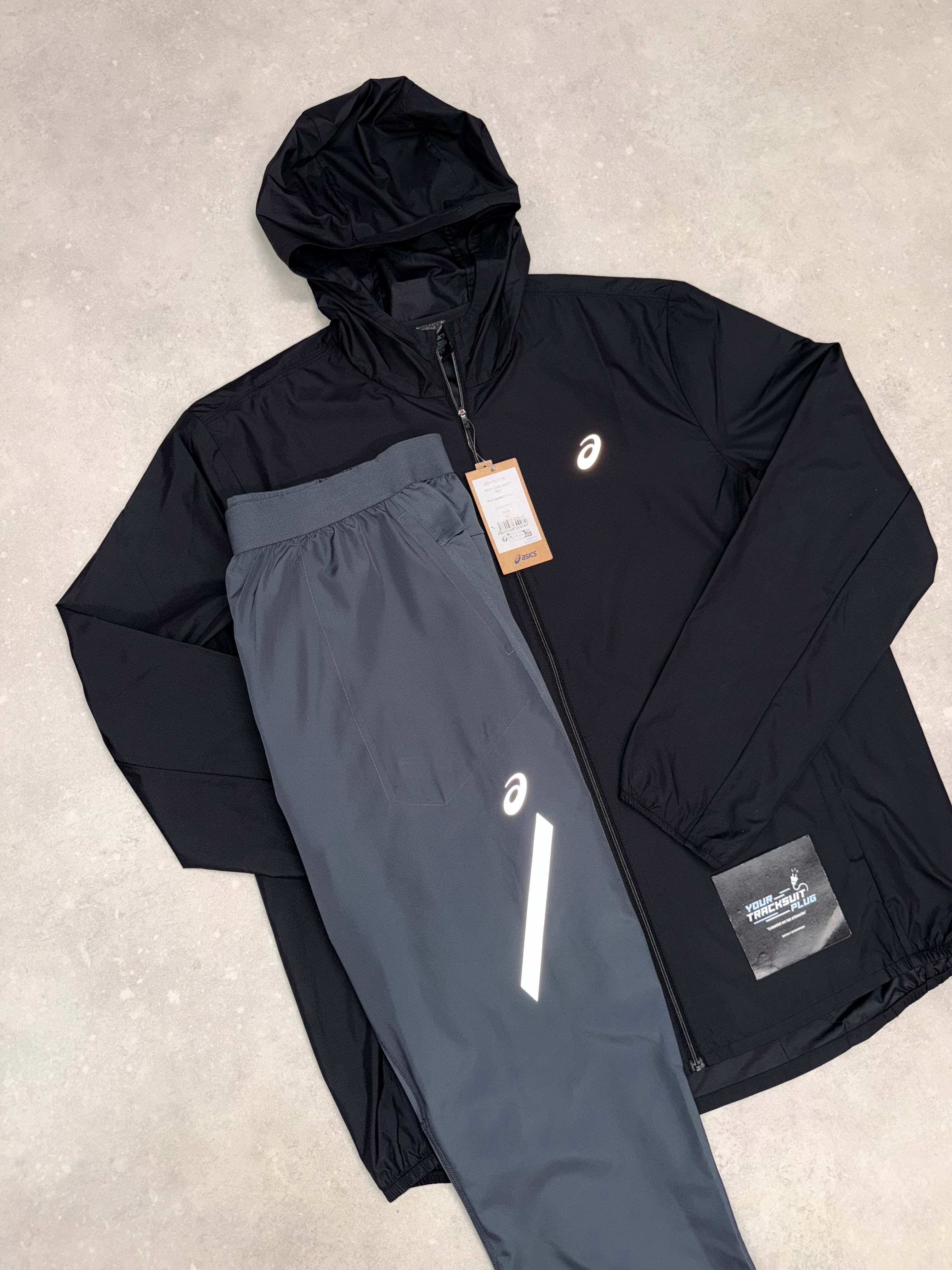 ASICS LITE SHOW TRACKSUIT // BLACK & GREY