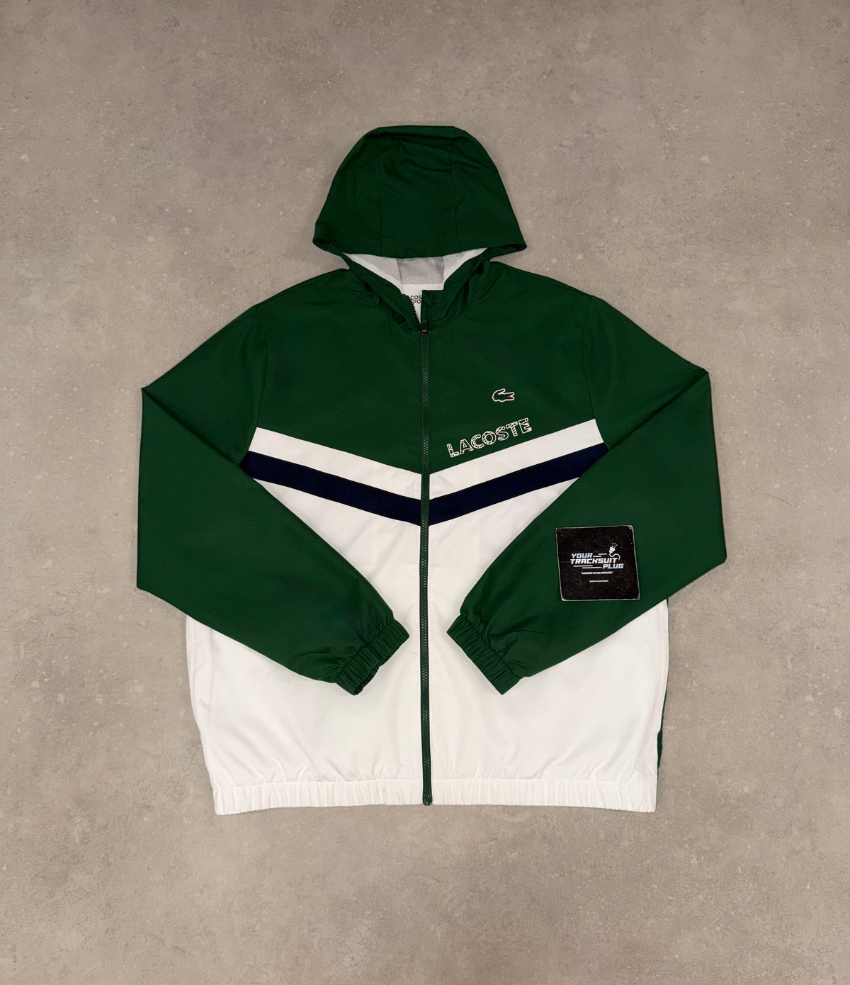 LACOSTE WHITE & GREEN TRACKSUIT // LIMITED EDITION