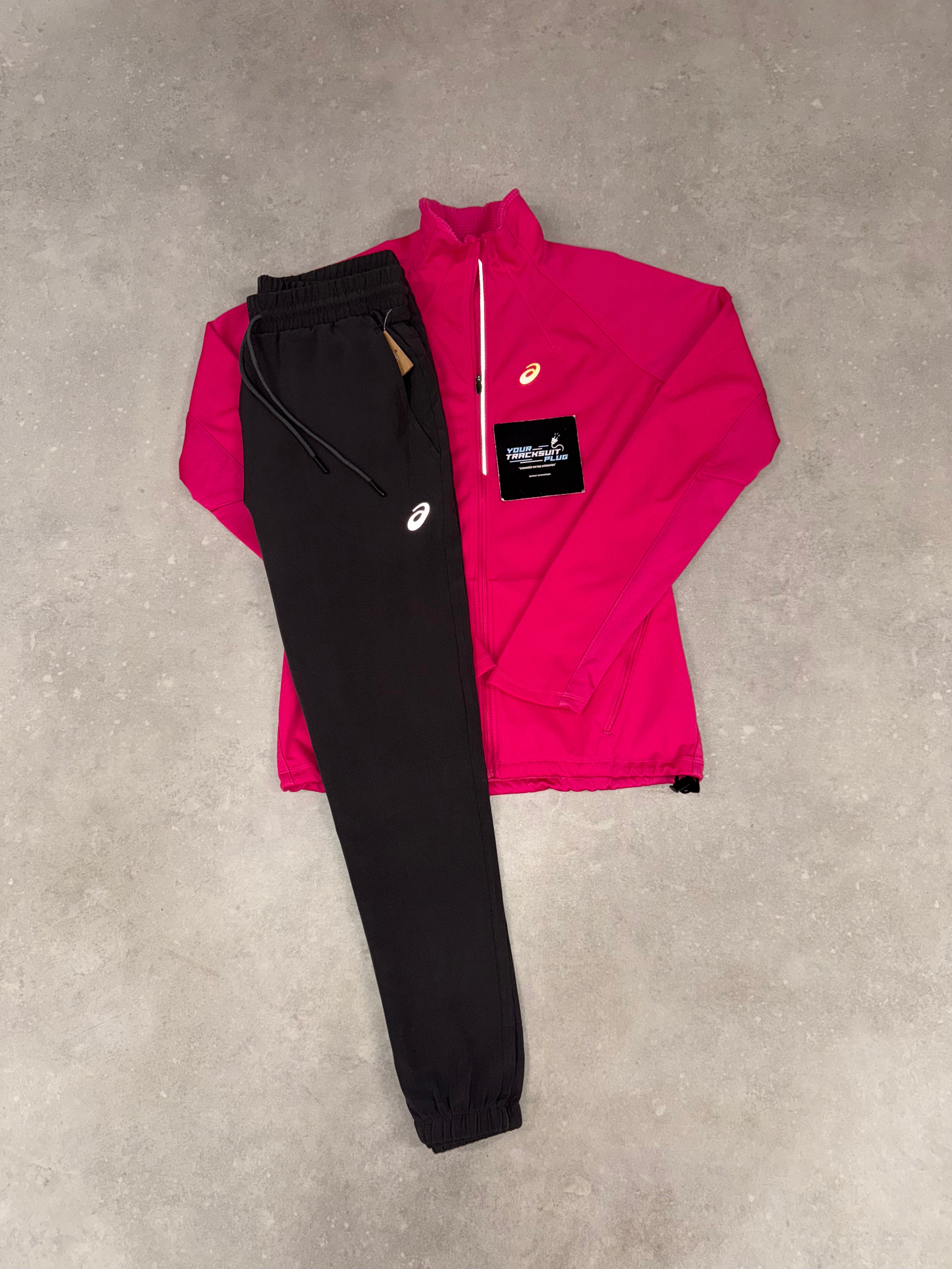 ASICS TRACKSUIT PINK & GREY SOFT-SHELL // VERY EXCLUSIVE