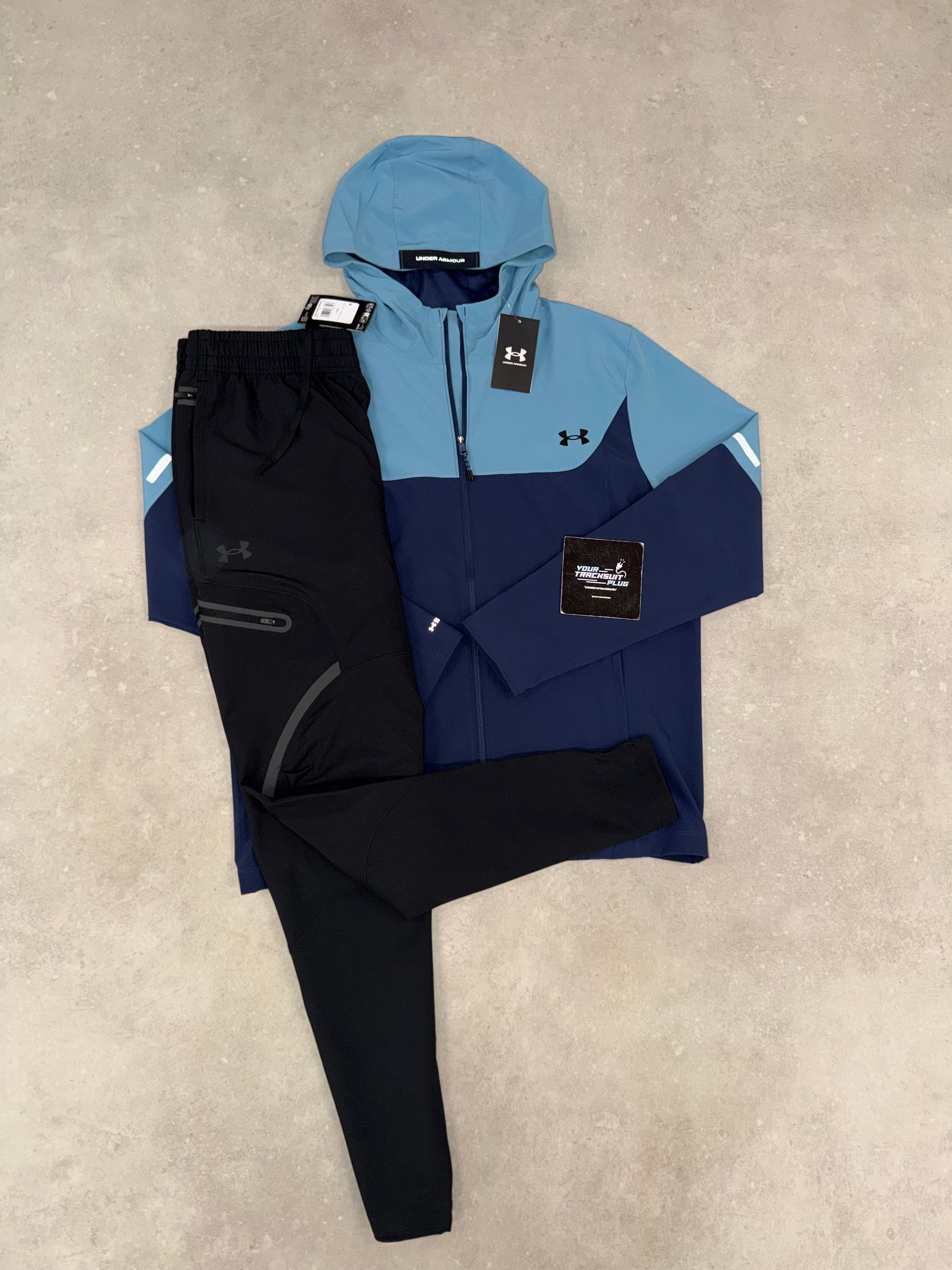 UNDER ARMOUR TRACKSUIT BLUE & BLACK