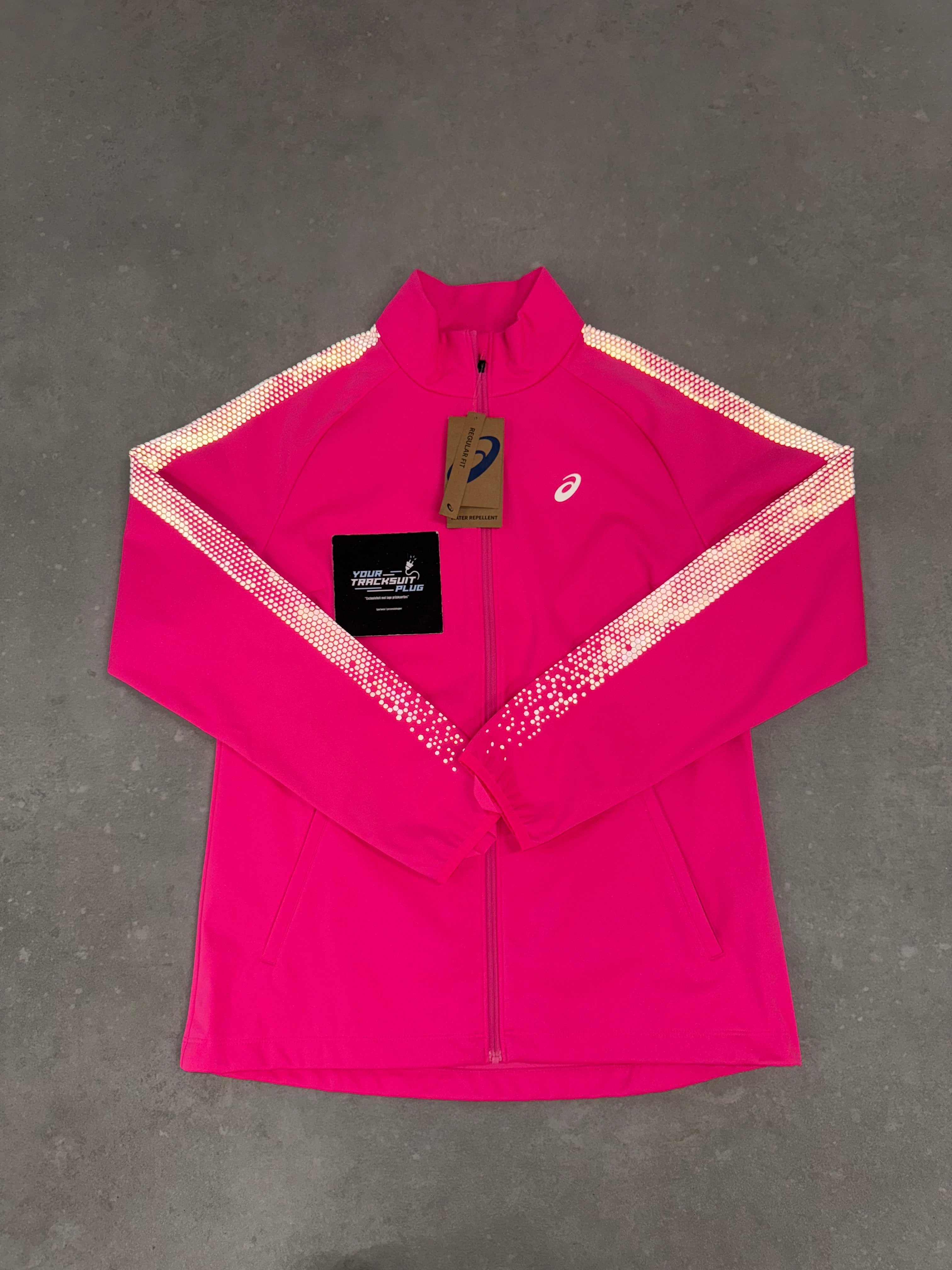 ASICS SOFT-SHELL TRACKSUIT PINK & BLACK // VERY EXCLUSIVE