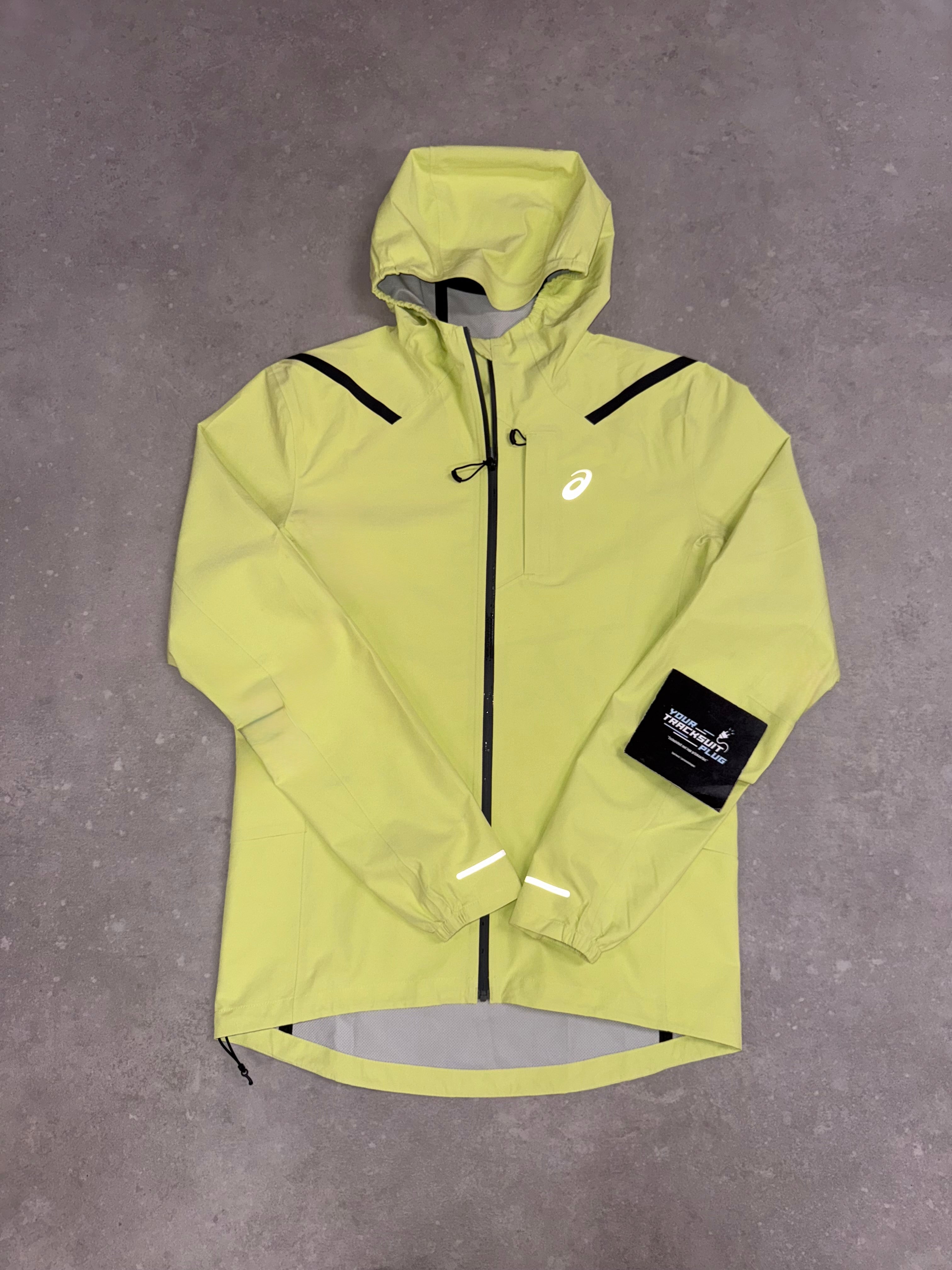 ASICS SOFT-SHELL TRACKSUIT YELLOW WITH SMOKE GREY PANTS // VERY EXCLUSIVE
