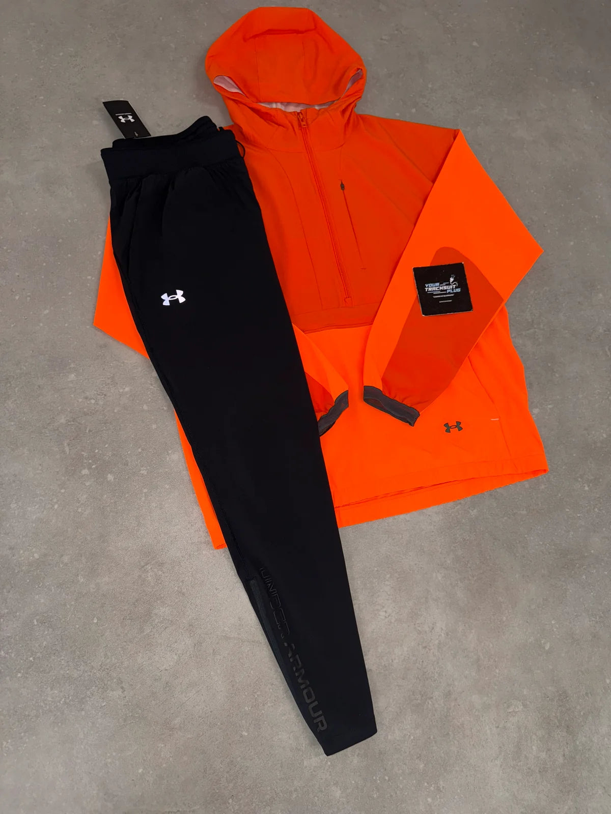 UNDER ARMOUR TRACKSUIT ORANGE & BLACK // VERY EXCLUSIVE