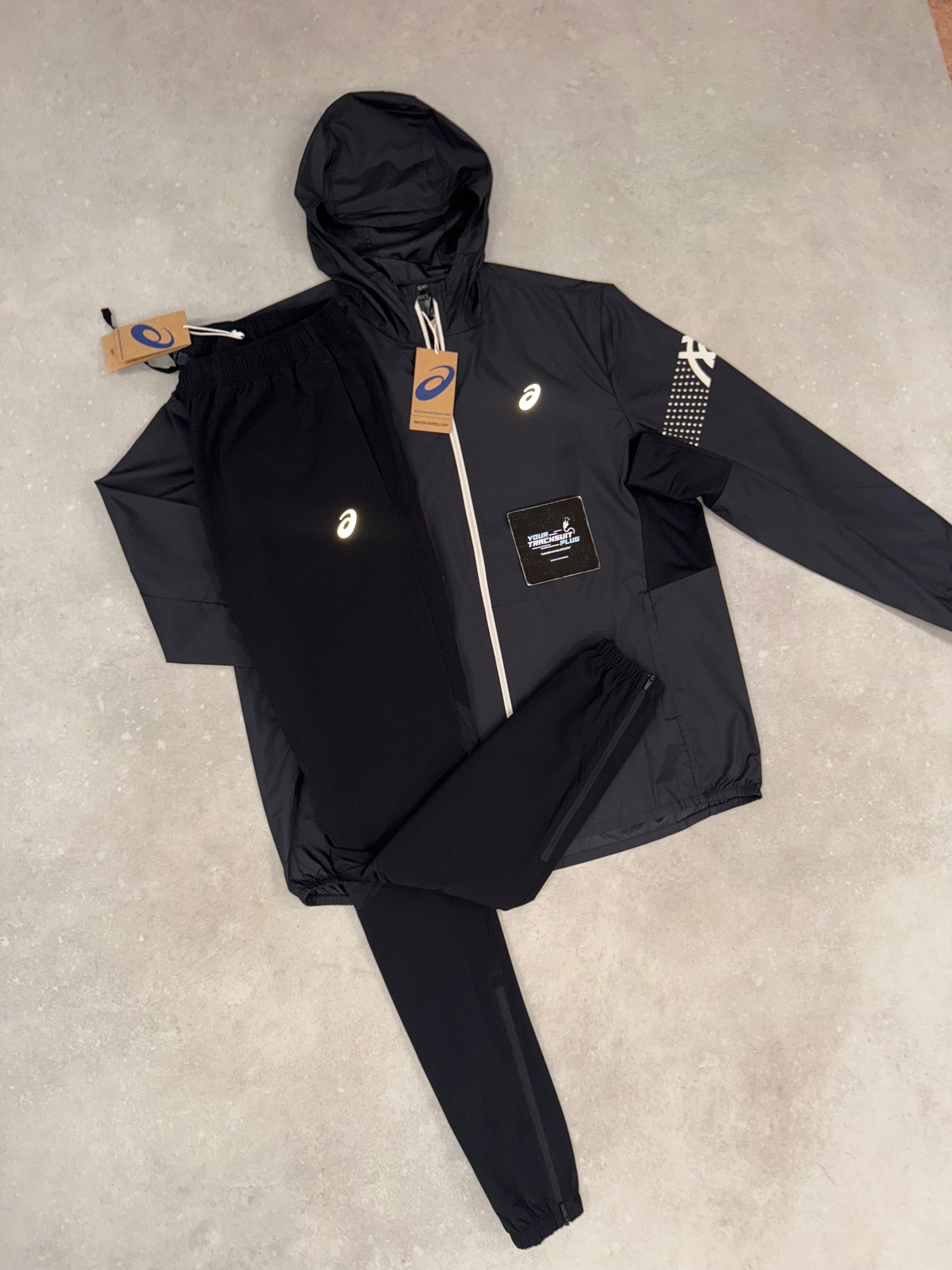 ASICS TRACKSUIT BLACK & WHITE