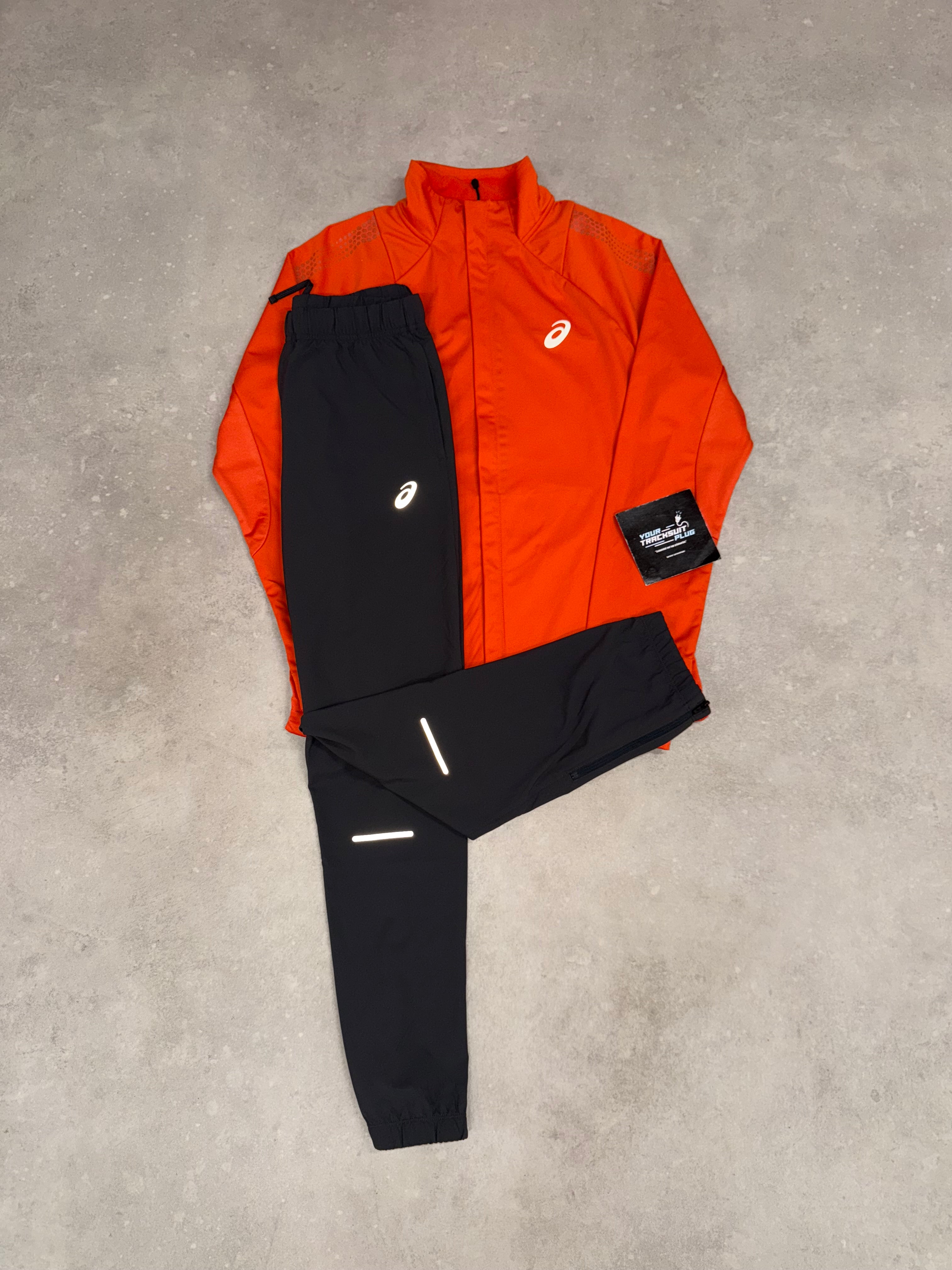 ASICS ORANGE SOFT-SHELL TRACKSUIT // VERY EXCLUSIVE