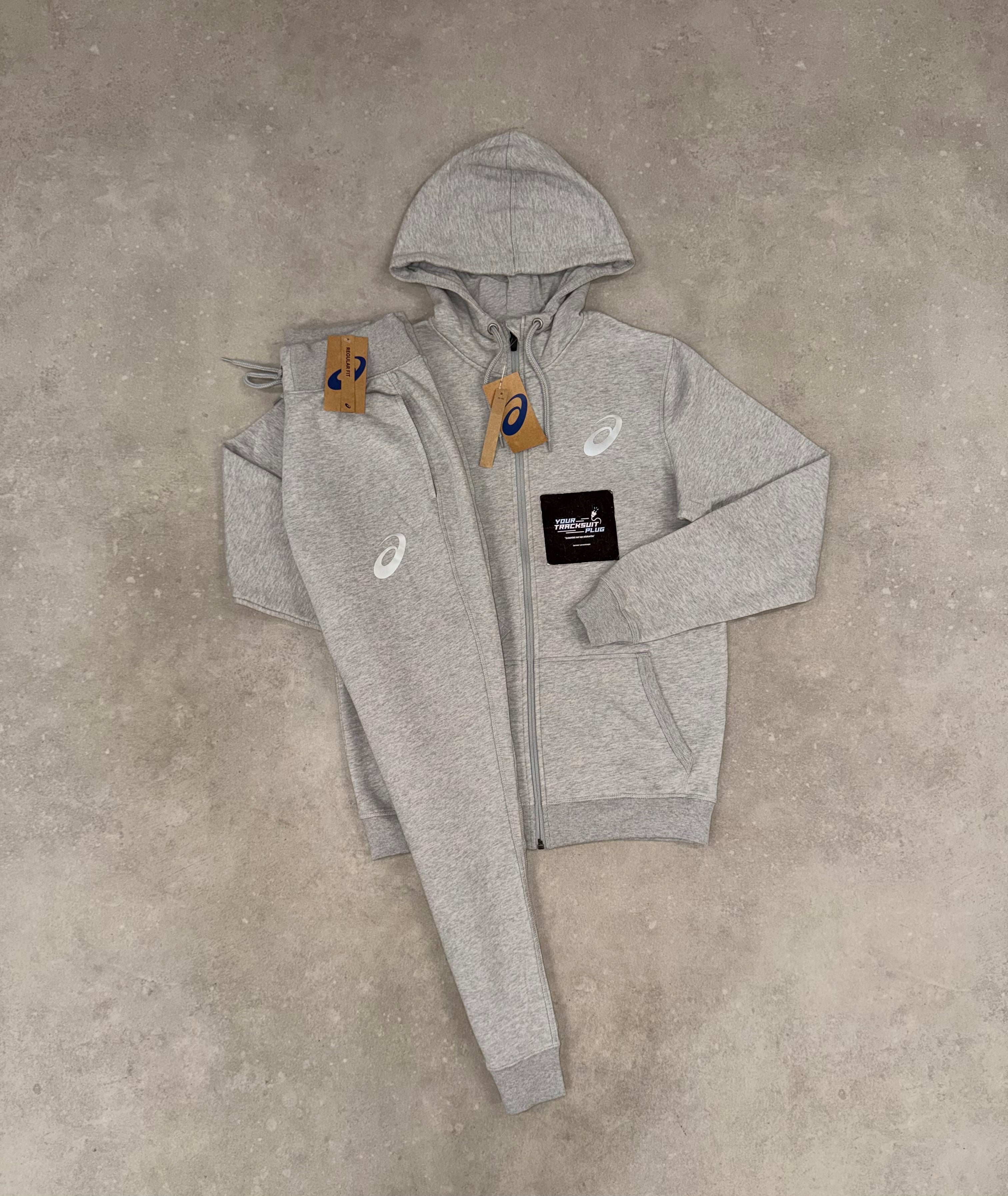 ASICS GREY FLEECE TRACKSUIT