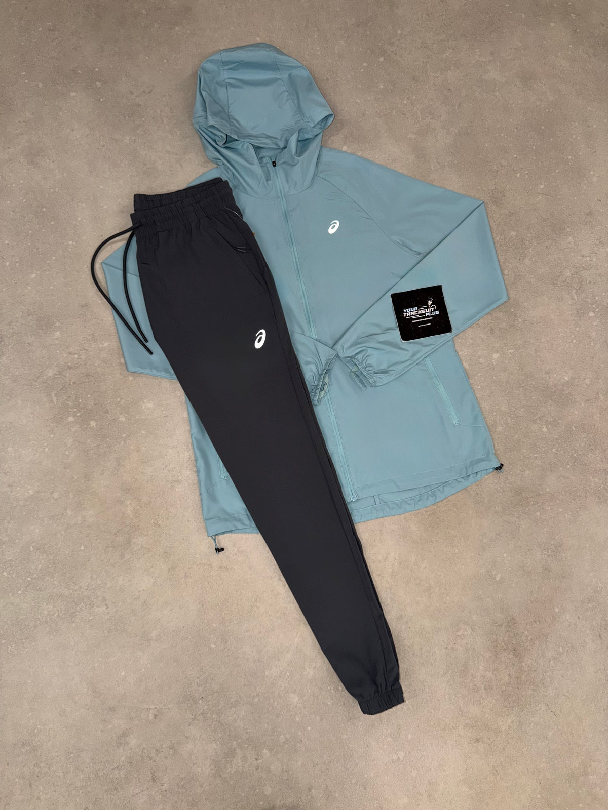 ASICS TRACKSUIT BLUE & GREY // VERY EXCLUSIVE