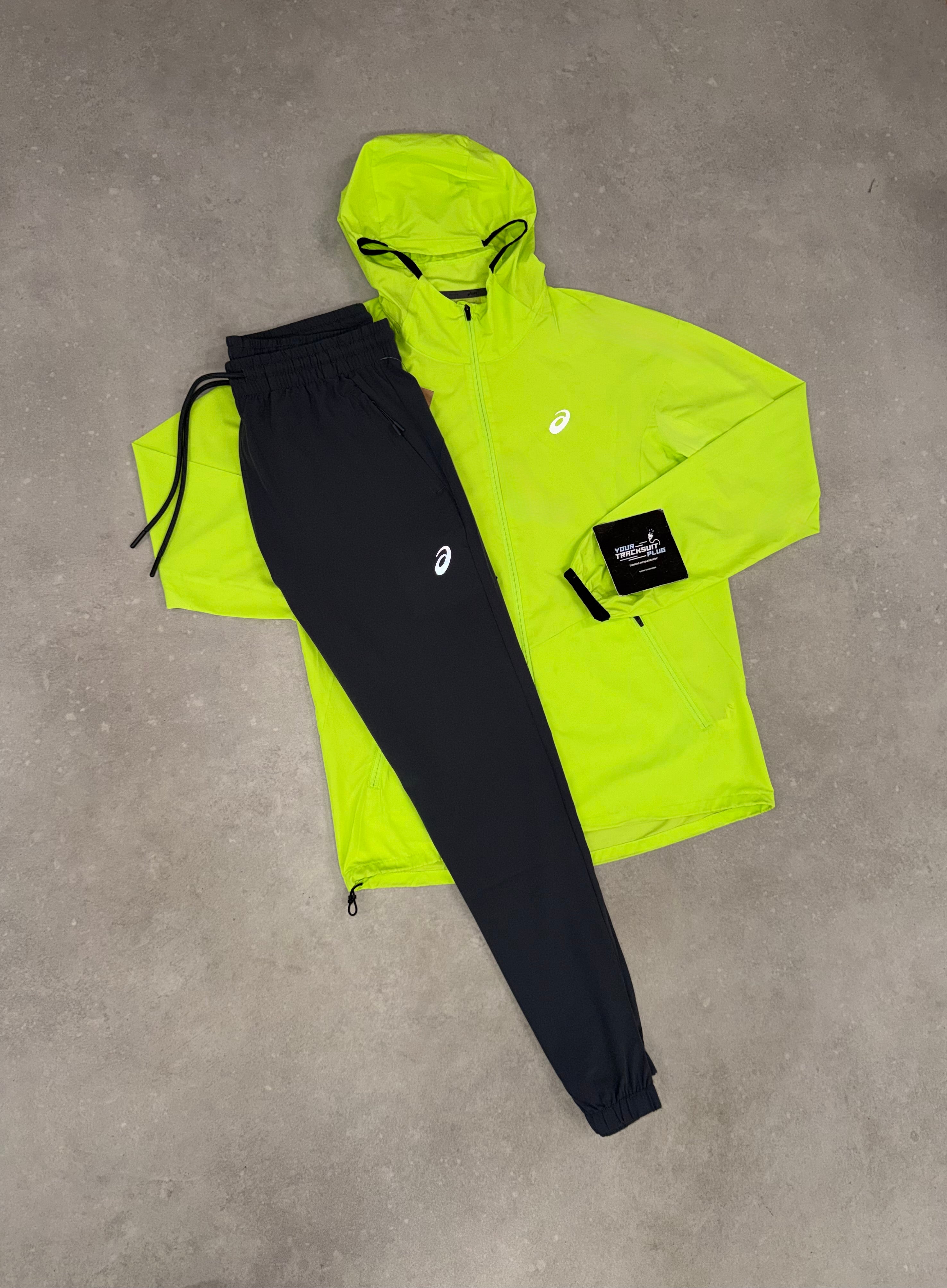 ASICS LIME YELLOW~GREEN TRACKSUIT // VERY EXCLUSIVE