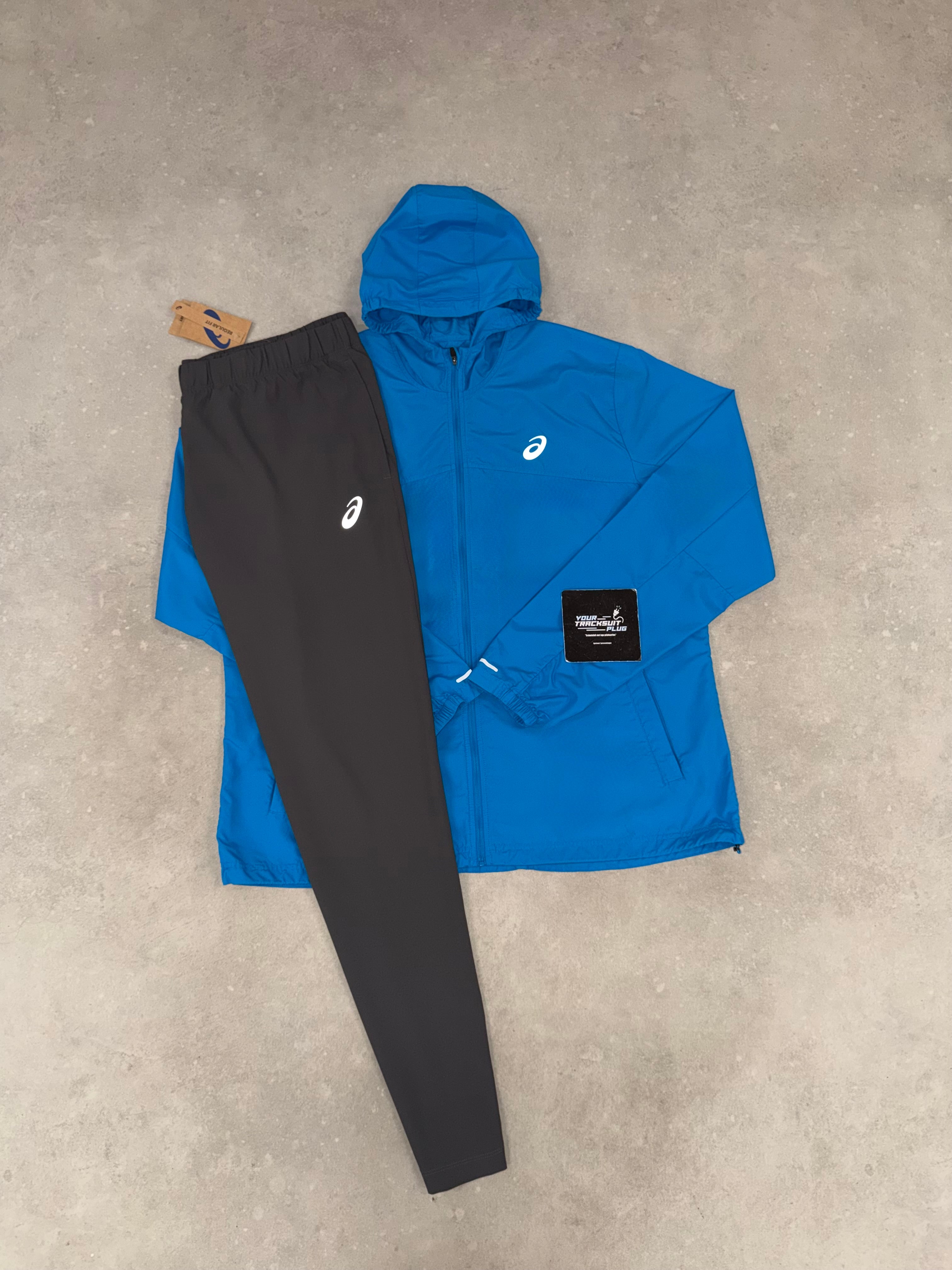 ASICS TRACKSUIT BLUE & GREY // VERY EXCLUSIVE