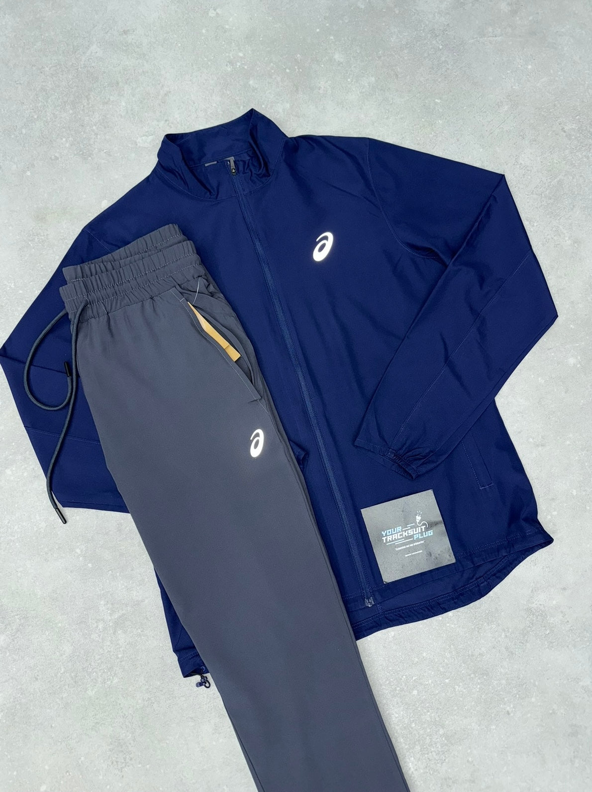 ASICS TRACKSUIT // BLUE & GREY