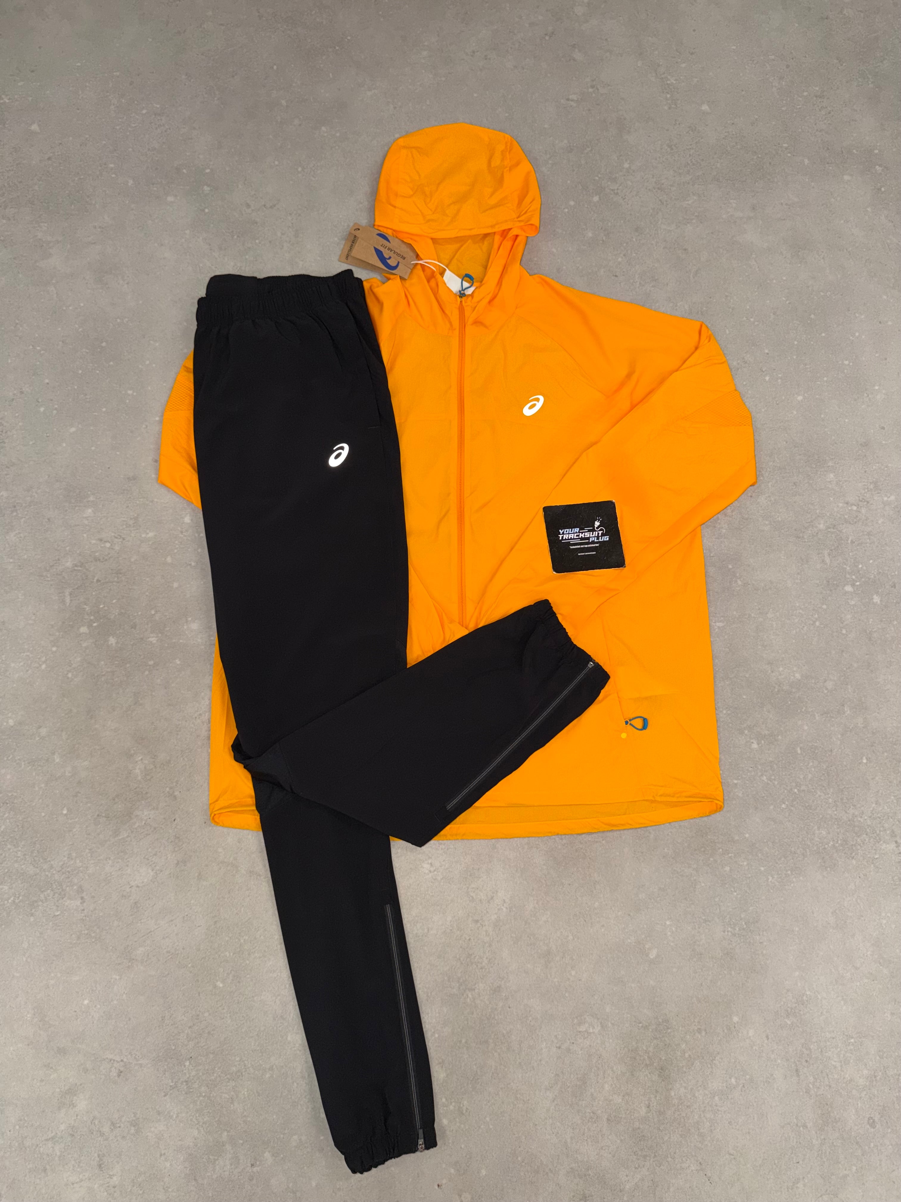 ASICS ORANGE & BLACK TRACKSUIT