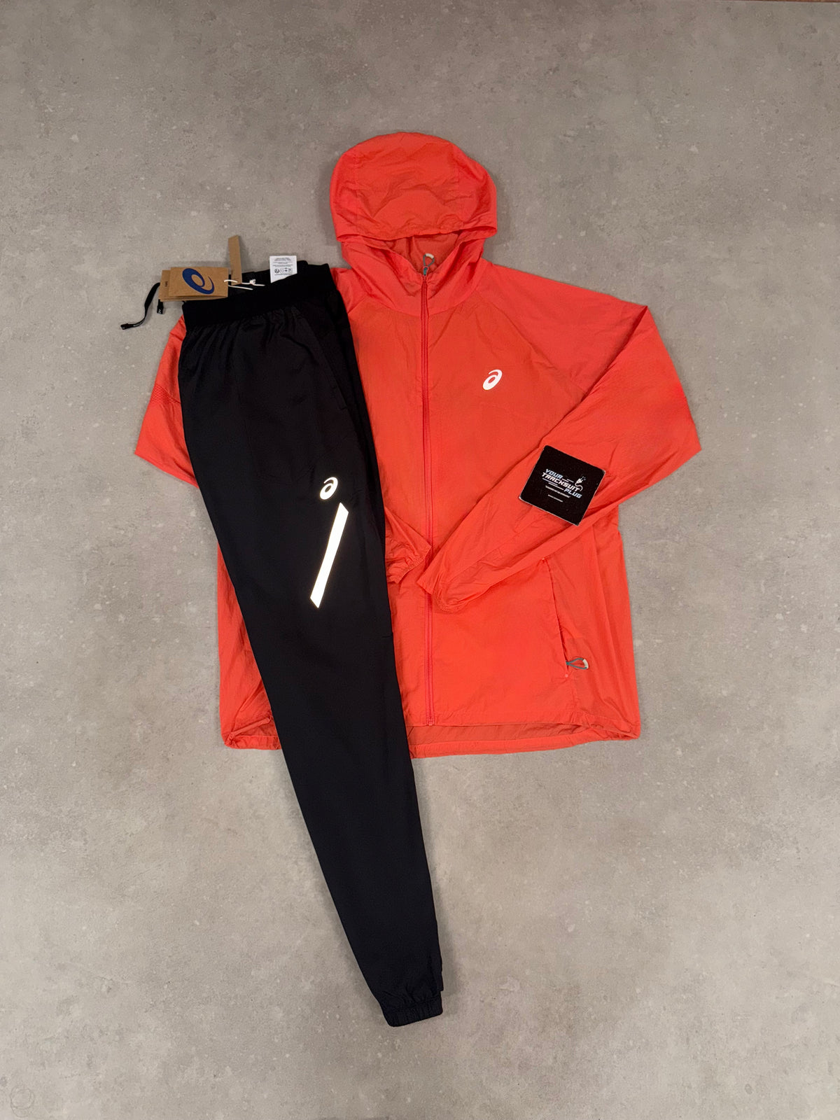 ASICS CORAL & BLACK LITE SHOW TRACKSUIT // LIMITED EDITION