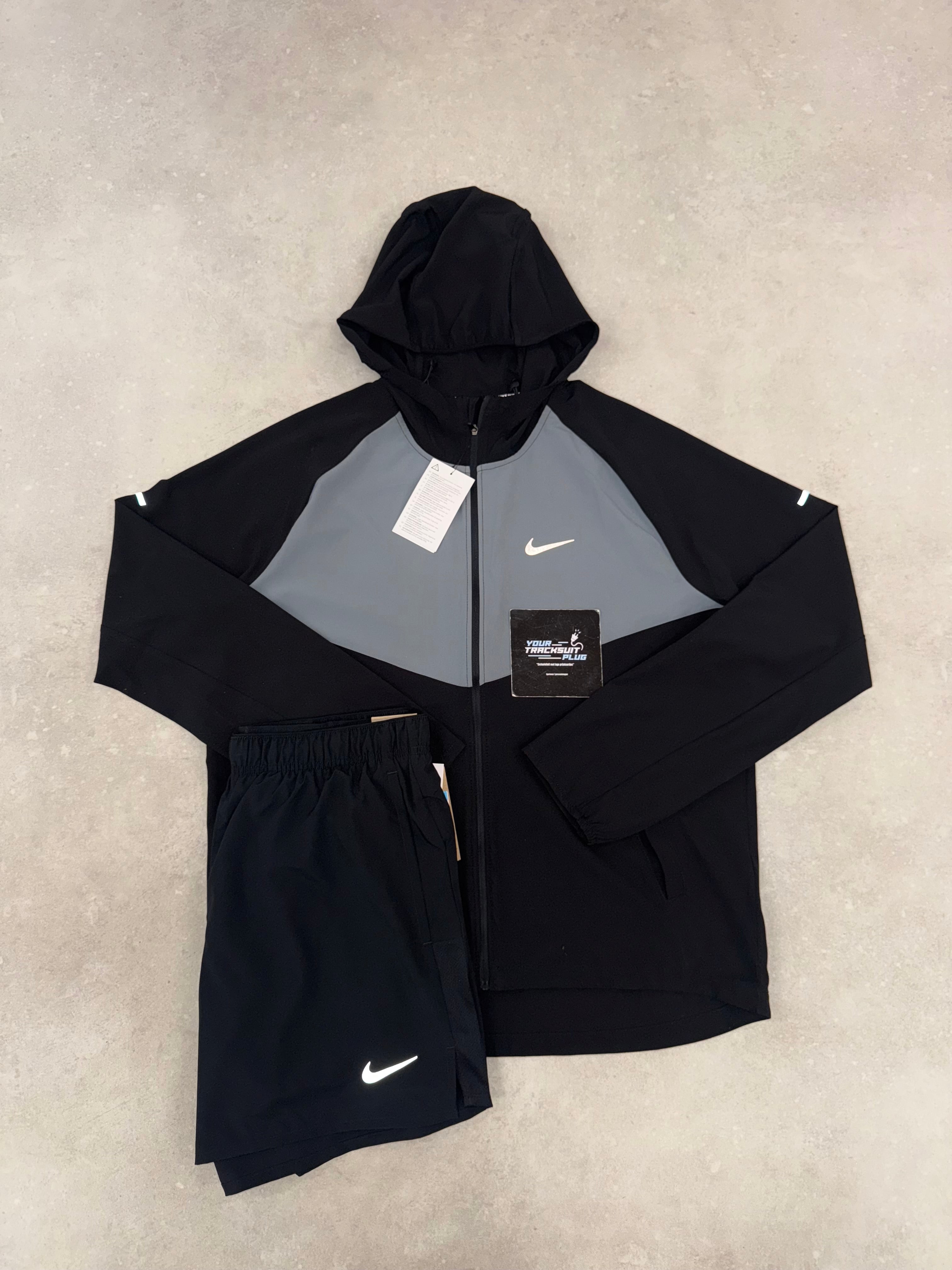 NIKE MILER GREY & BLACK // SHORT SET
