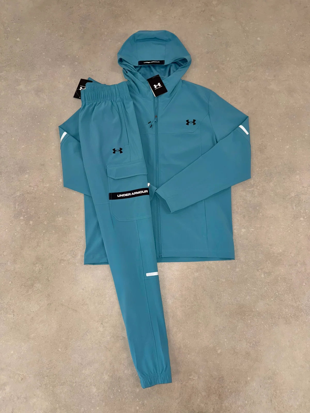 UNDER ARMOUR TRACKSUIT BABY BLUE // THE LATEST