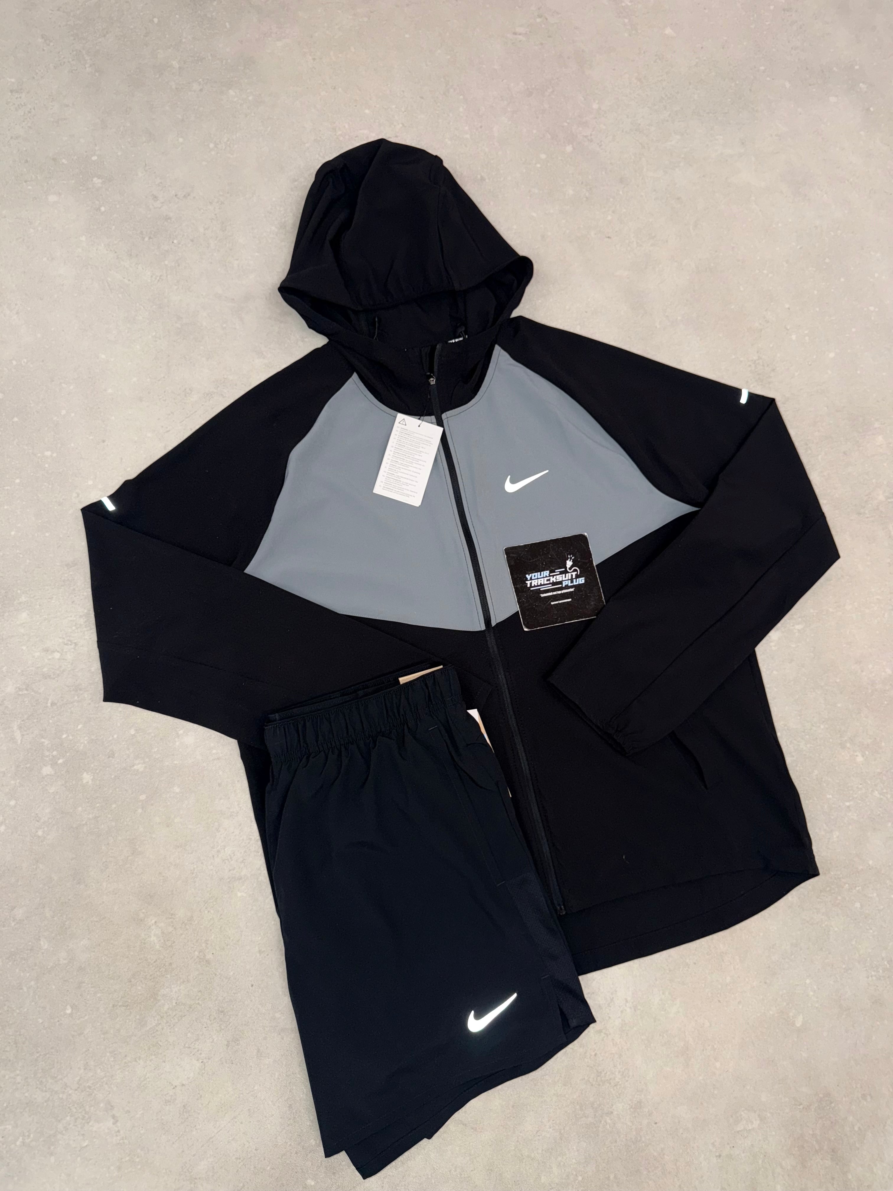 NIKE MILER GREY & BLACK // SHORT SET