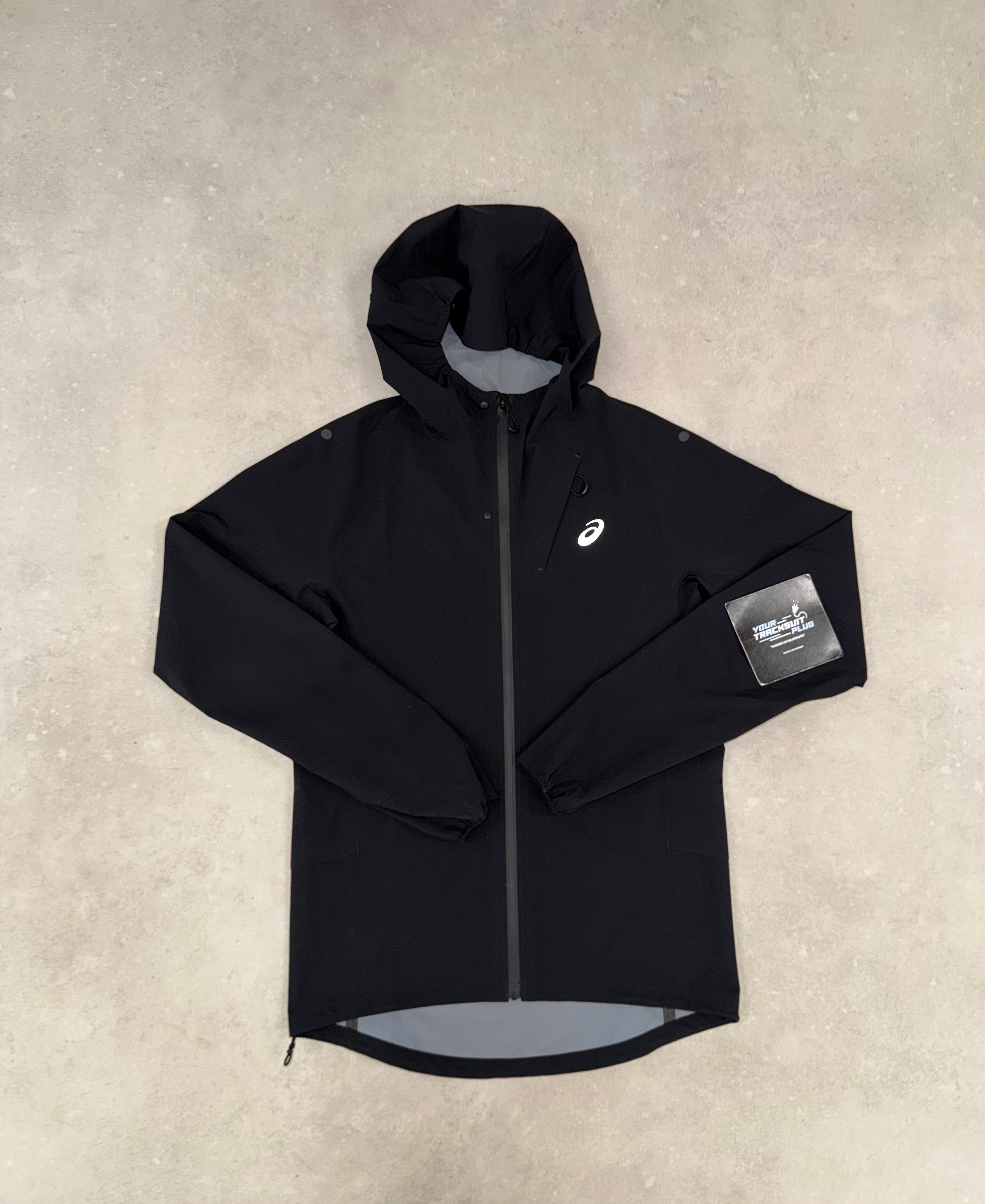 ASICS SOFT-SHELL TRACKSUIT BLACK & GREY // EXCLUSIVE EDITION