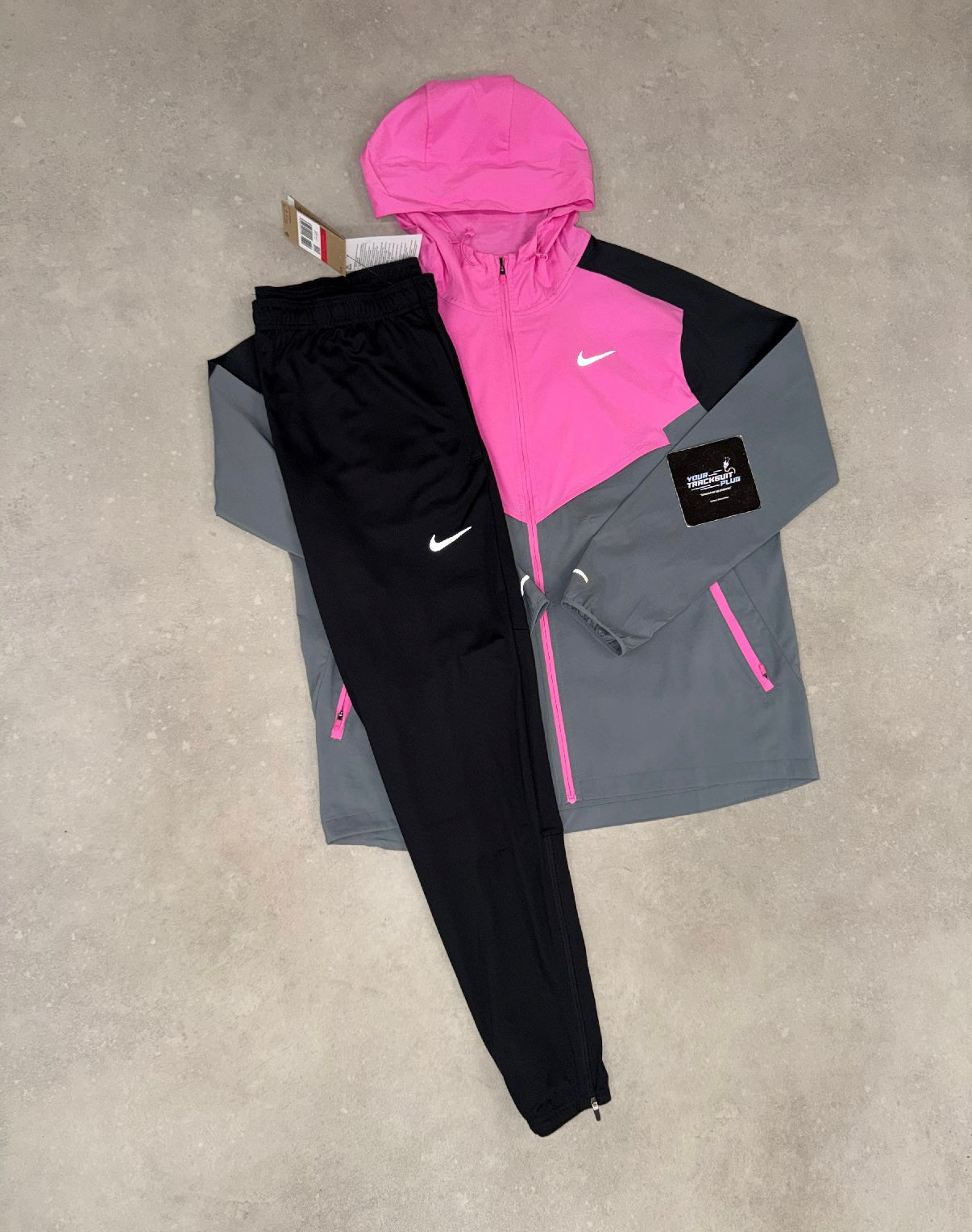 NIKE MILER TRACKSUIT PINK , BLACK & GREY // LIMITED EDITION