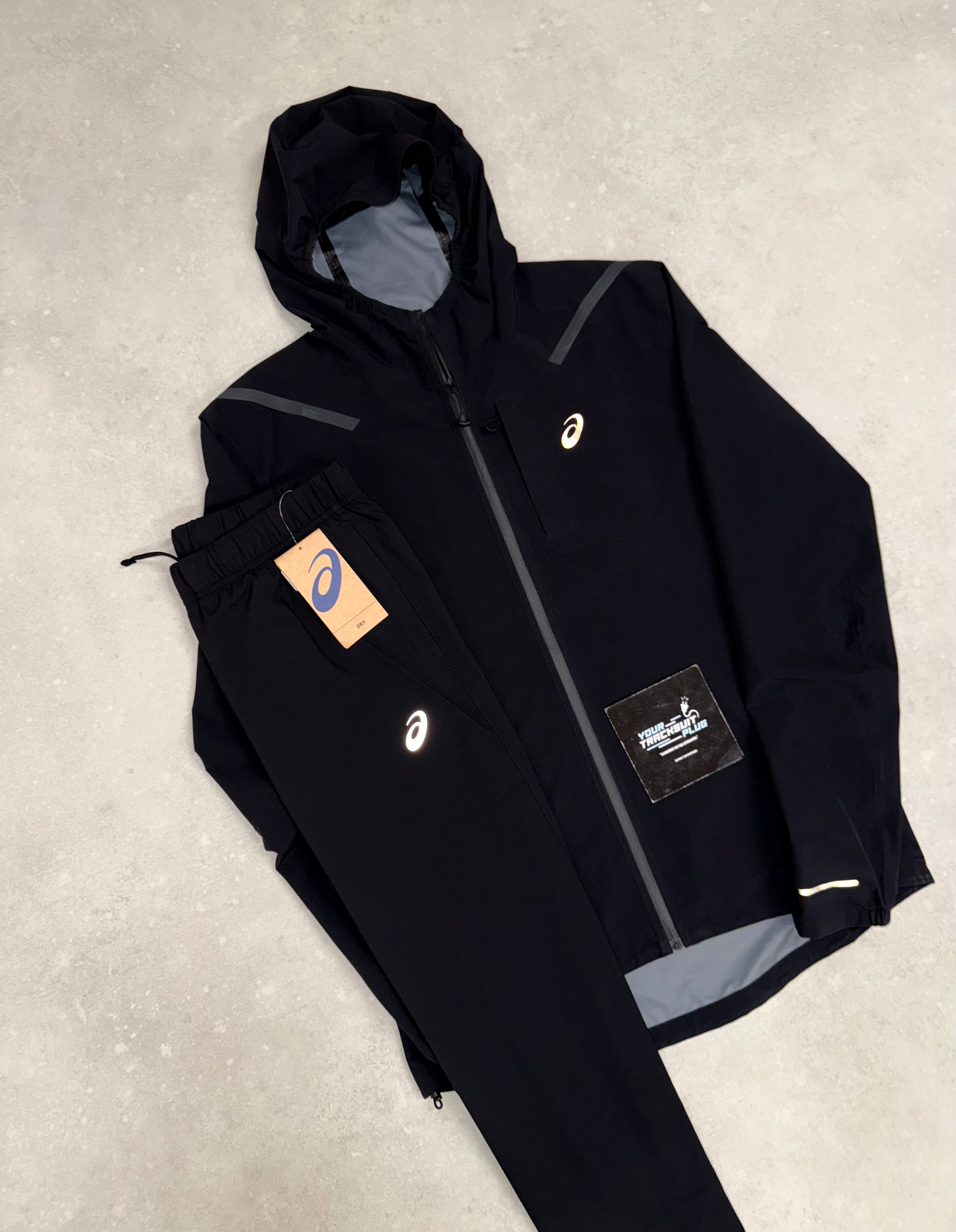ASICS SOFT-SHELL TRACKSUIT BLACK // VERY EXCLUSIVE
