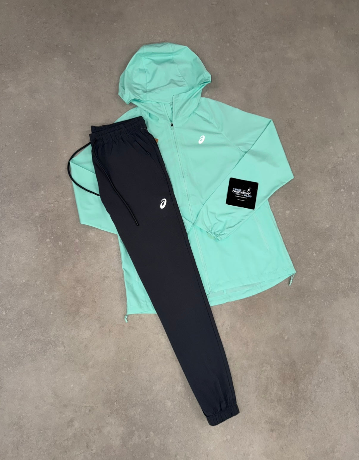 ASICS TURQUOISE & GREY TRACKSUIT // VERY VERY EXCLUSIVE