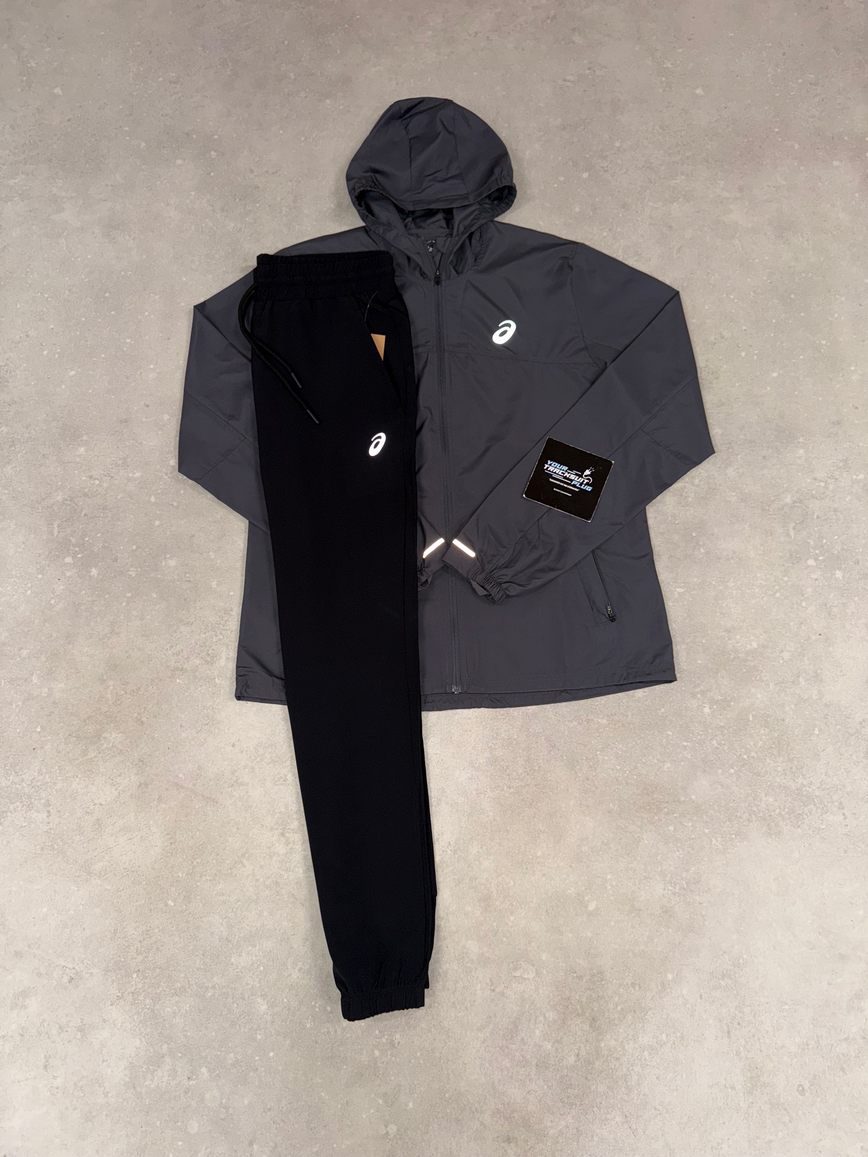 ASICS TRACKSUIT GREY & BLACK // VERY EXCLUSIVE