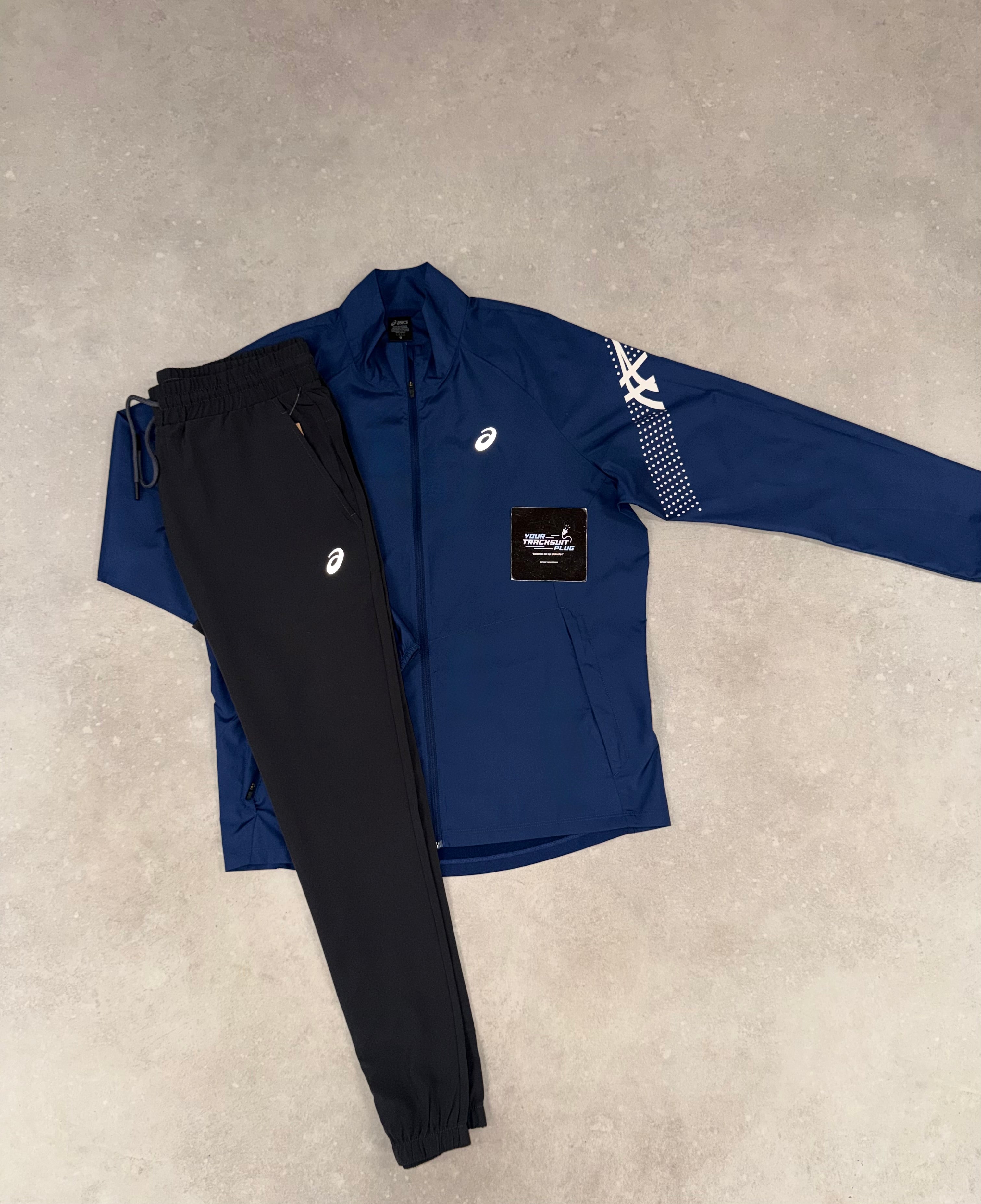 ASICS NAVY BLUE & GREY TRACKSUIT // LIMITED EDITION