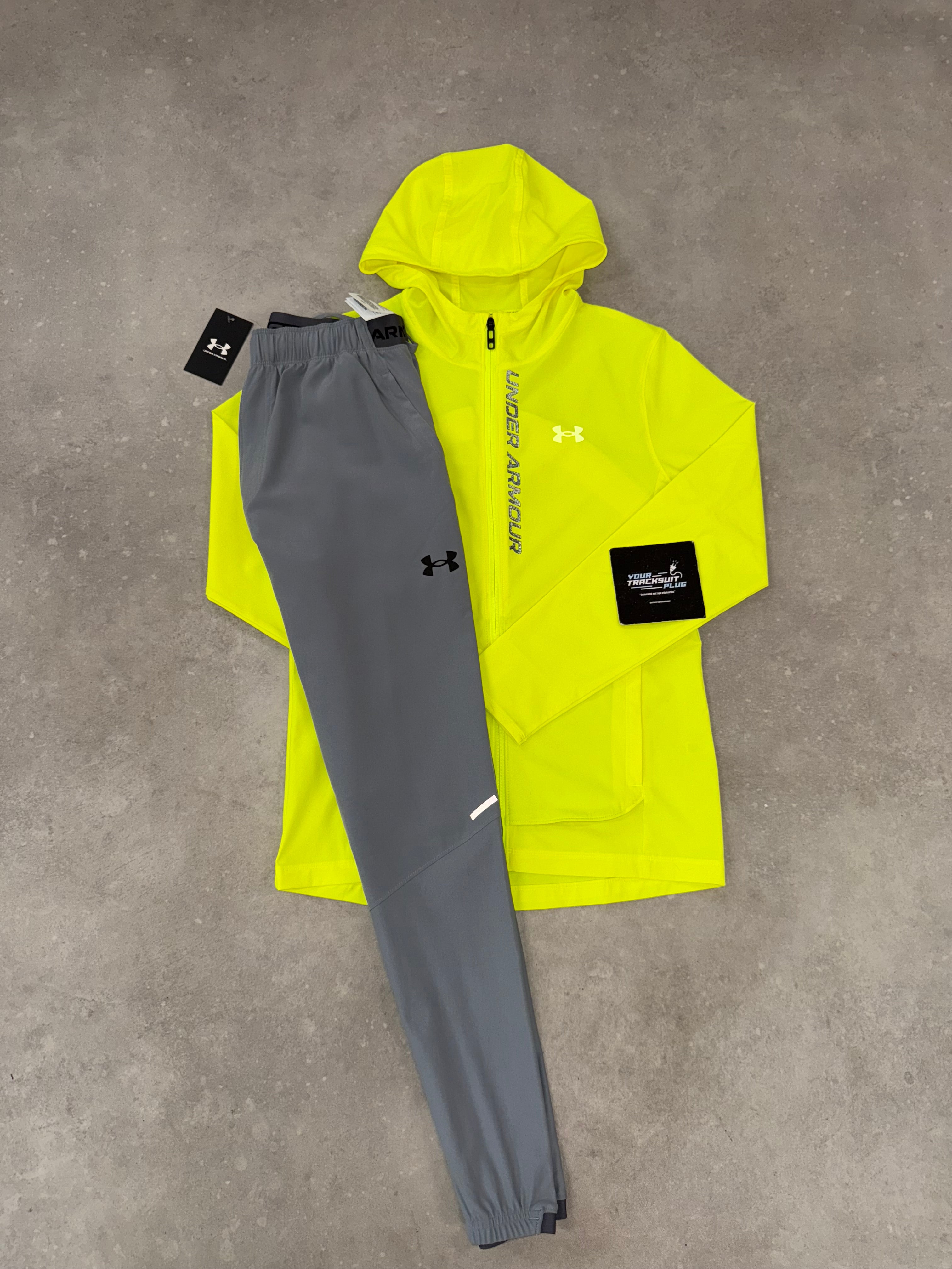 UNDER ARMOUR YELLOW & GREY TRACKSUIT // LIMITED EDITION
