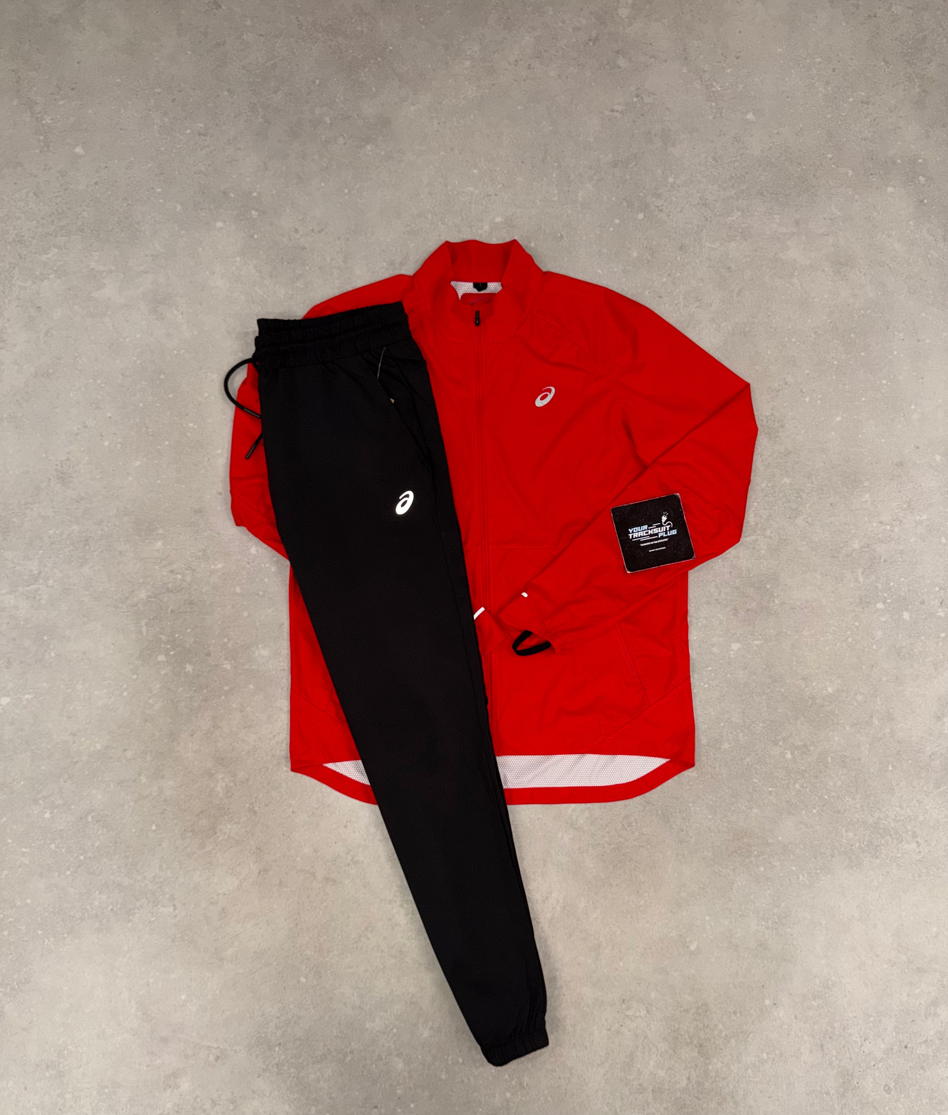 ASICS RED & BLACK TRACKSUIT // VERY EXCLUSIVE