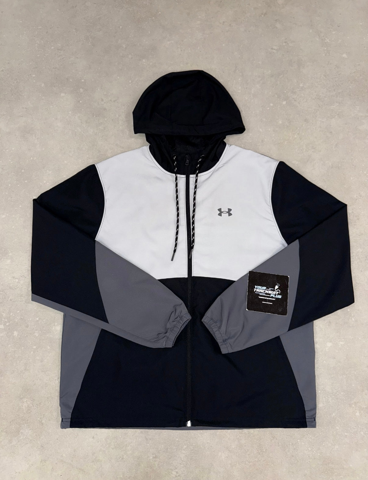 UNDER ARMOUR TRACKSUIT BLACK WHITE & GREY // VERY EXCLUSIVE